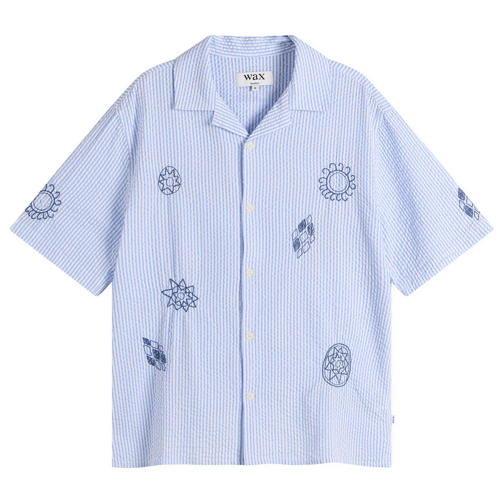 Wax London Didcot Seersucker Doodle Vacation Shirt