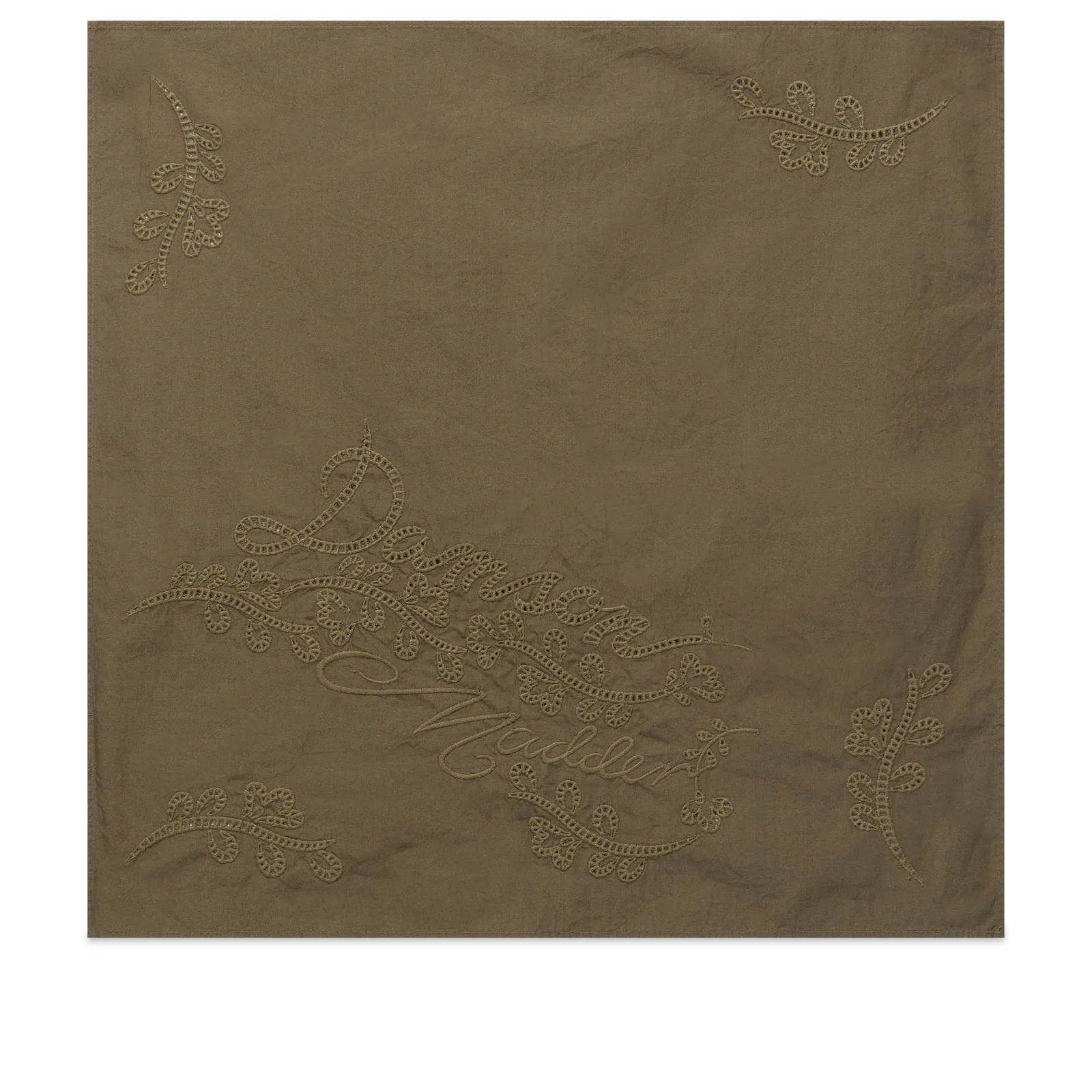 Damson Madder Embroidered Headscarf