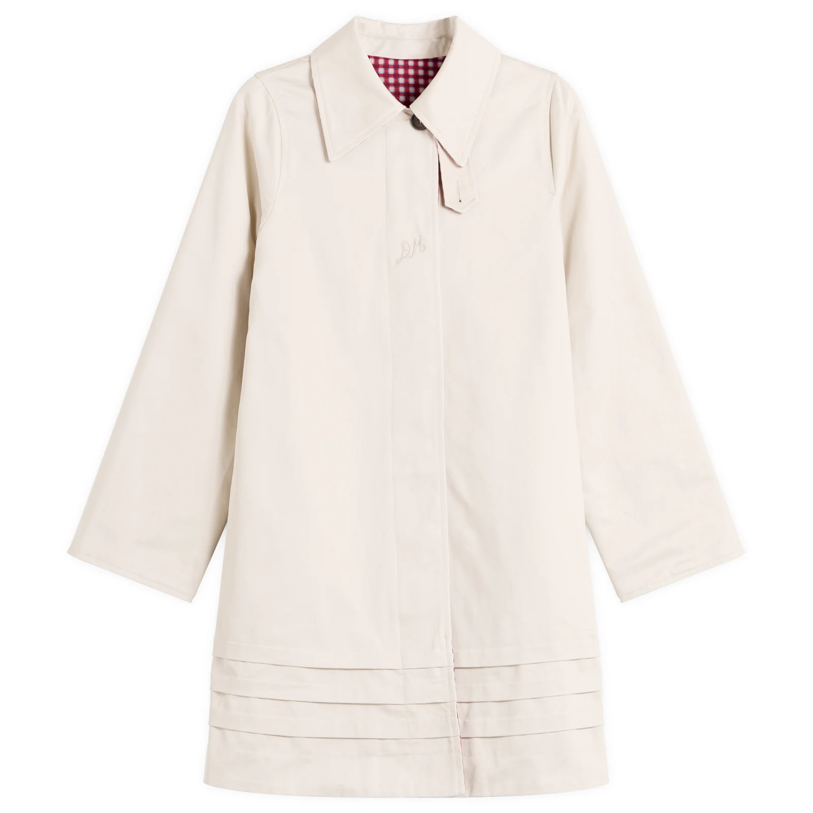 Damson Madder Mercedes Bow Reversible Trench Coat