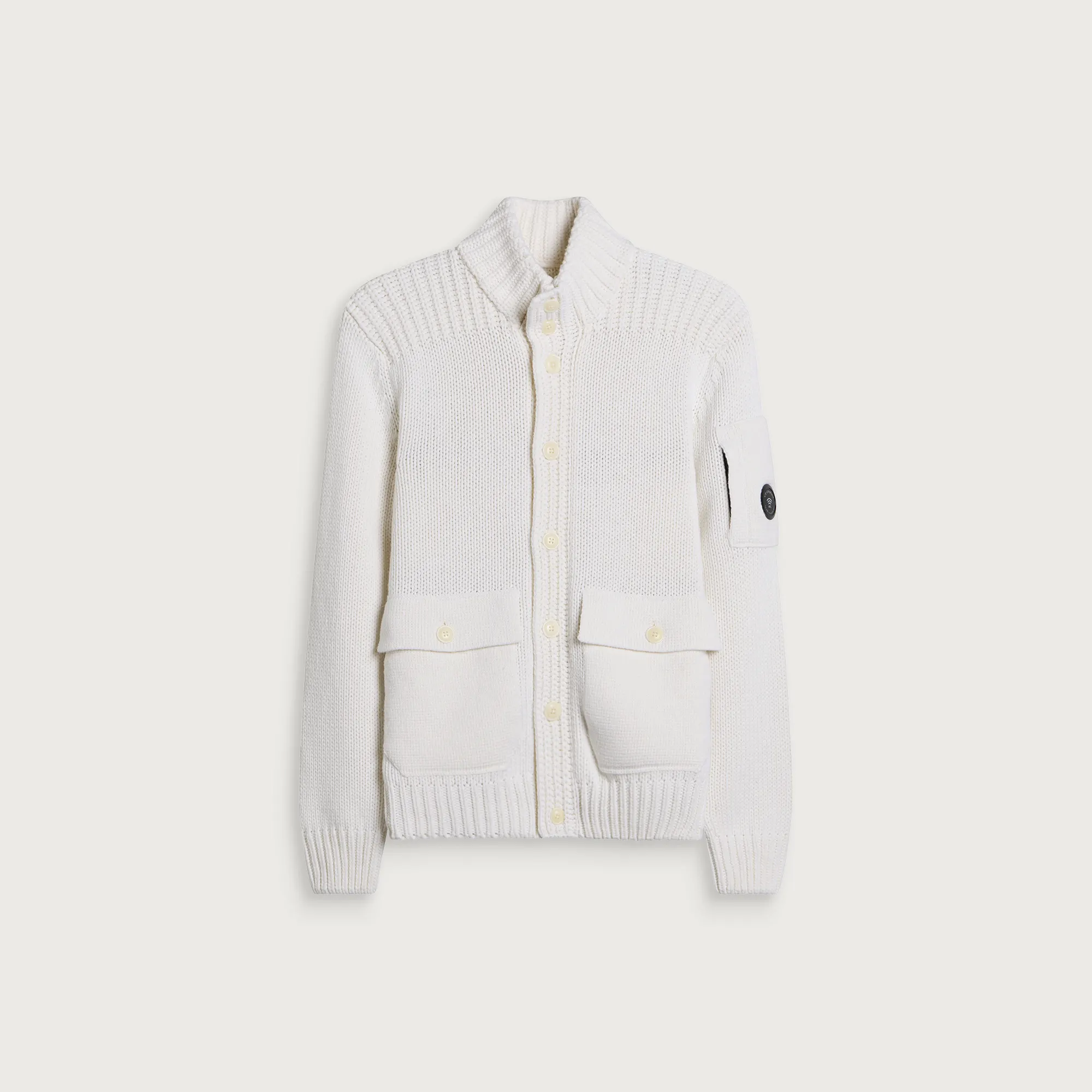 C.P. Company Lambswool GRS Button Lens Sweater