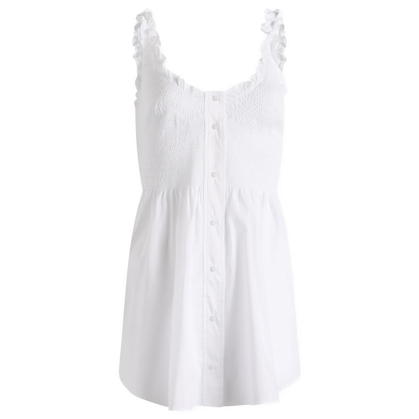 Skims Garment Washed Poplin Mini Dress