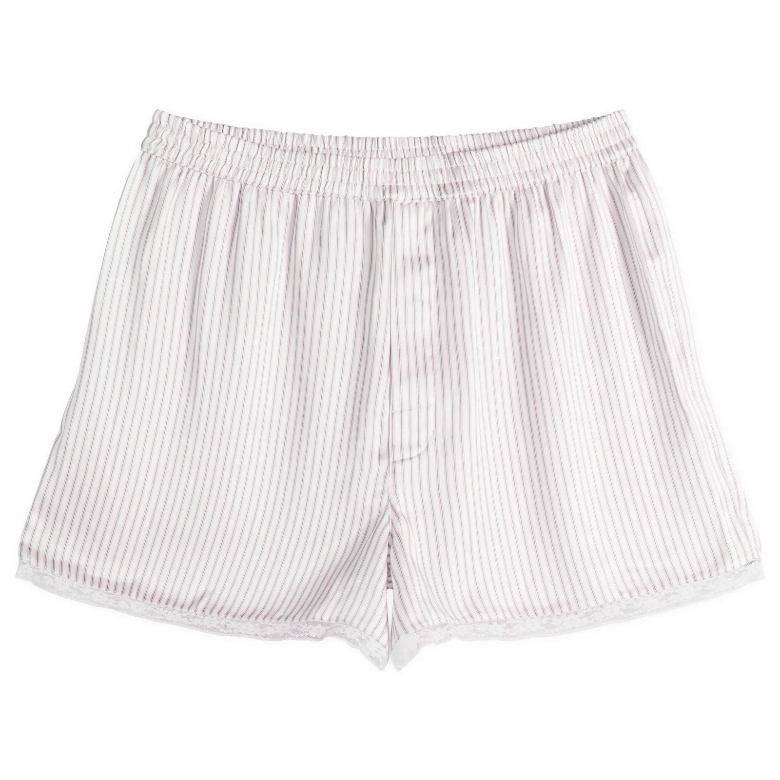 Skims Woven Shine Boxer With Lace