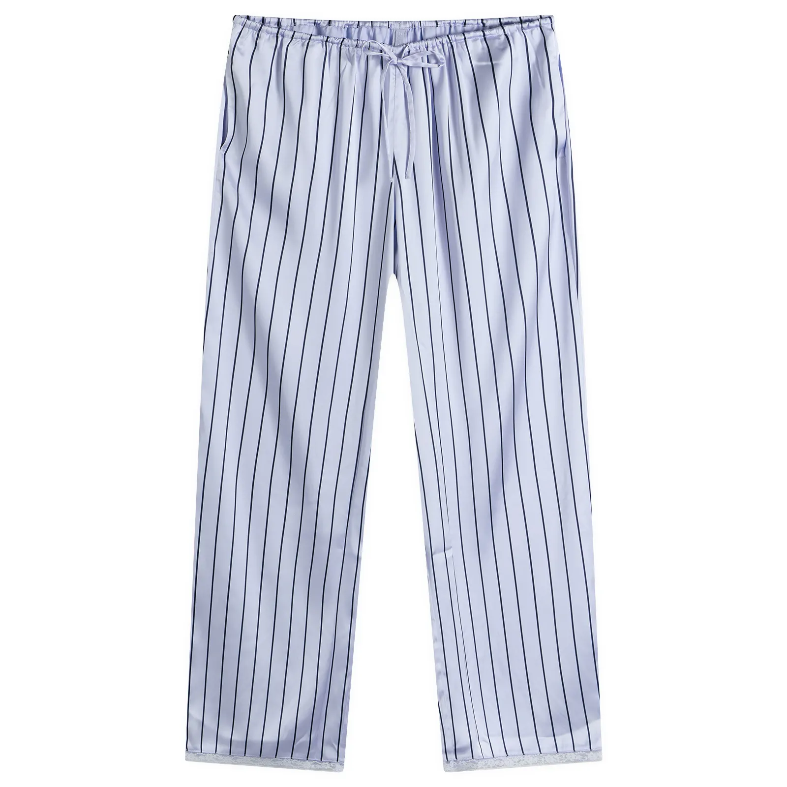 Skims Woven Shine Pant With Lace