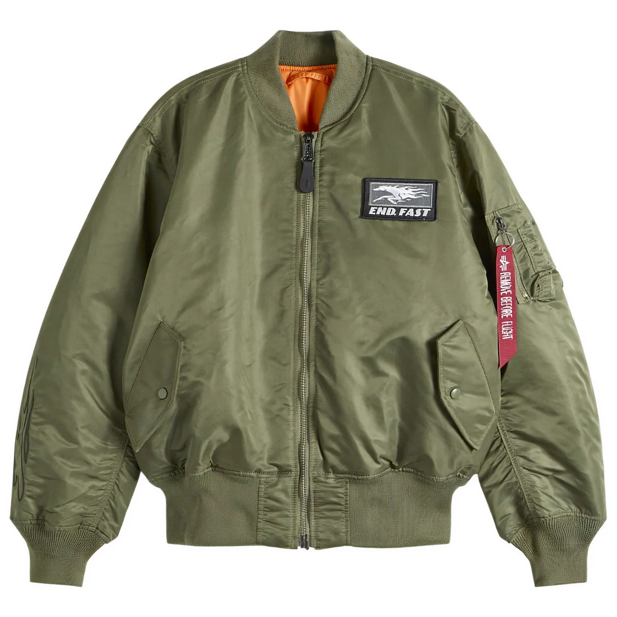 END. x Alpha Industries MA-1 Bomber