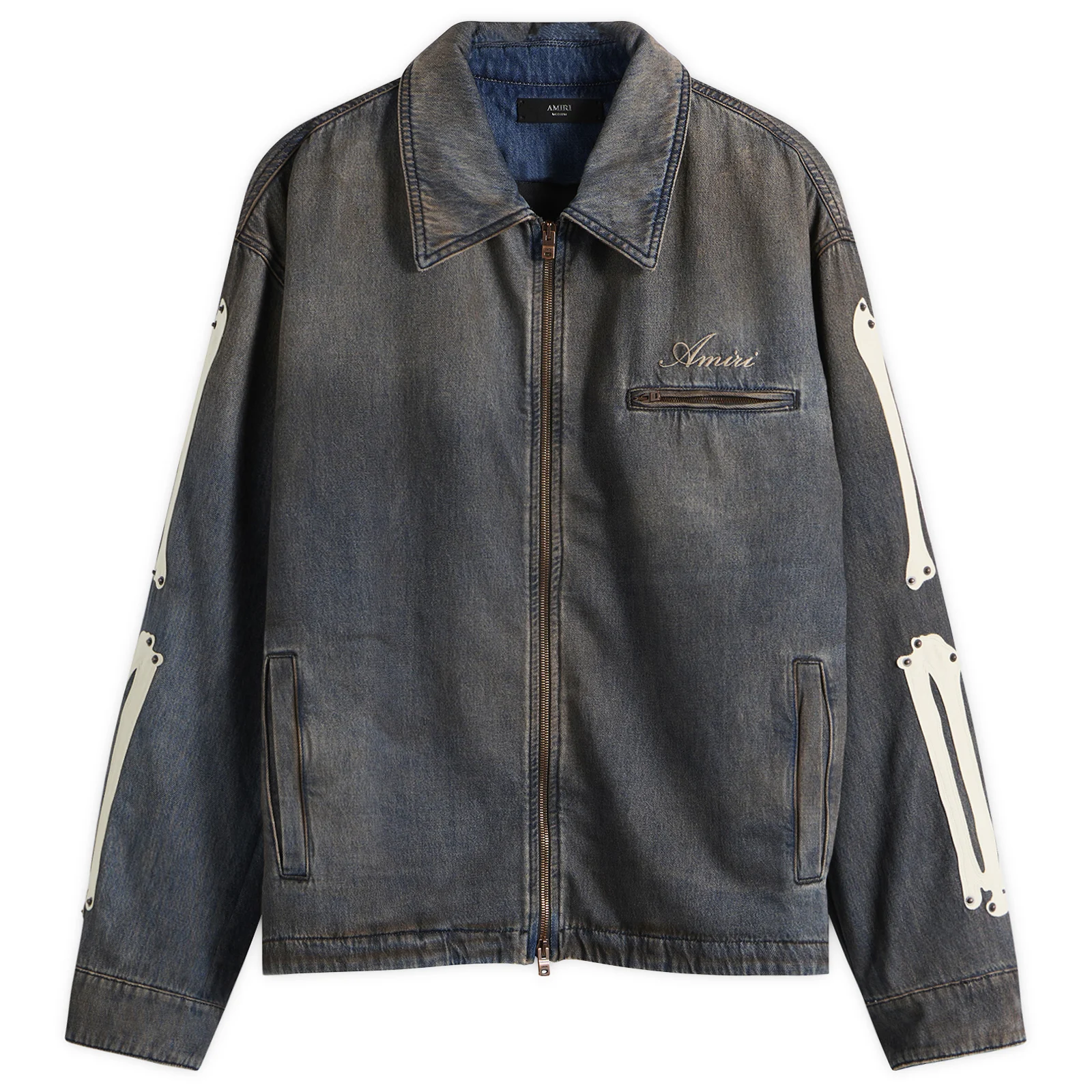 Amiri Lea Bones Denim Blouson