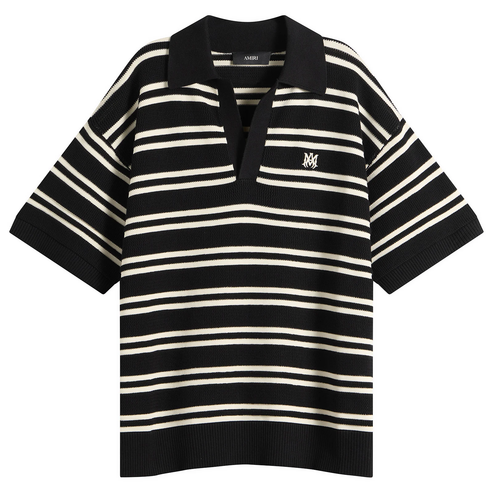 Amiri MA Stripe Knit Polo