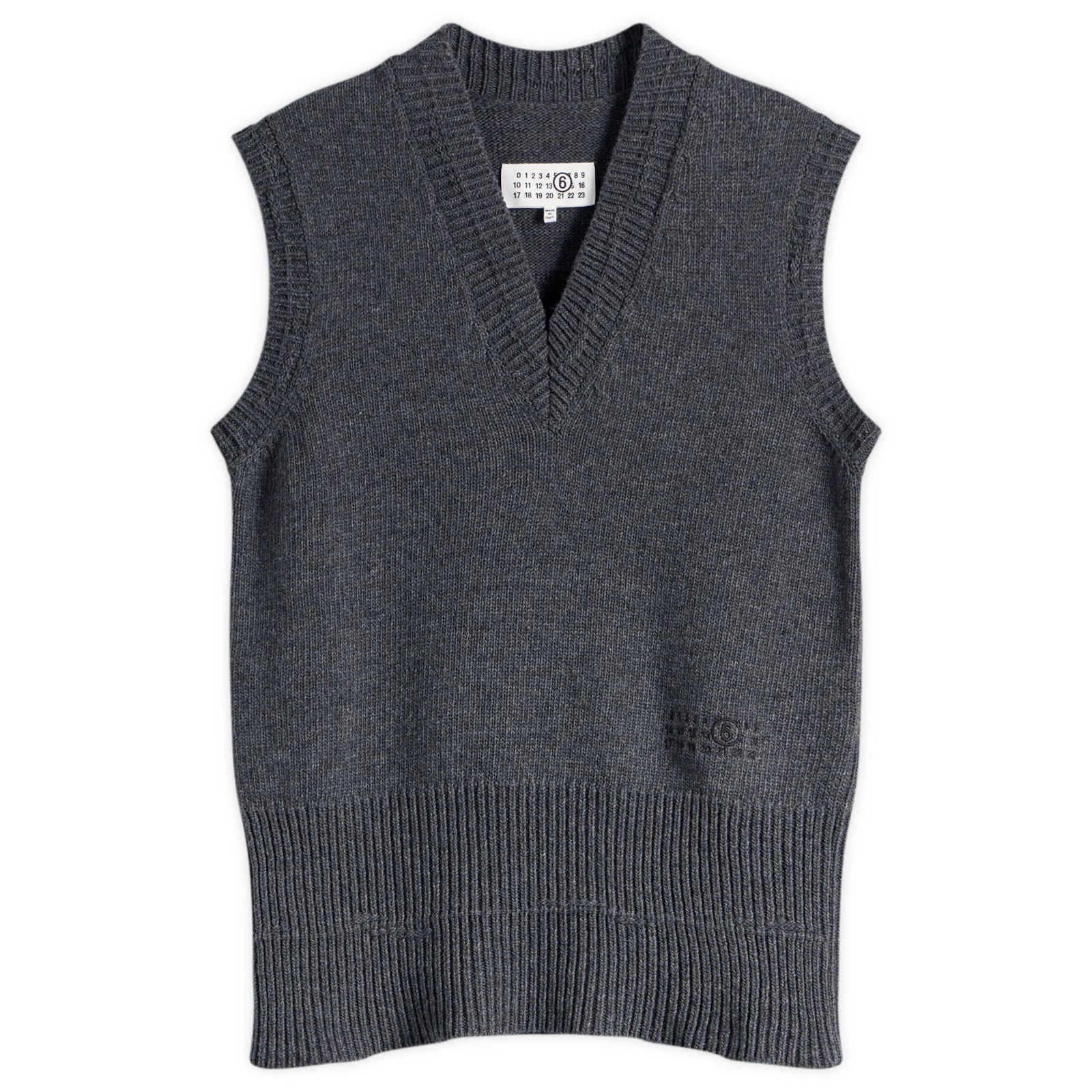 MM6 Maison Margiela V-Neck Knitted Vest
