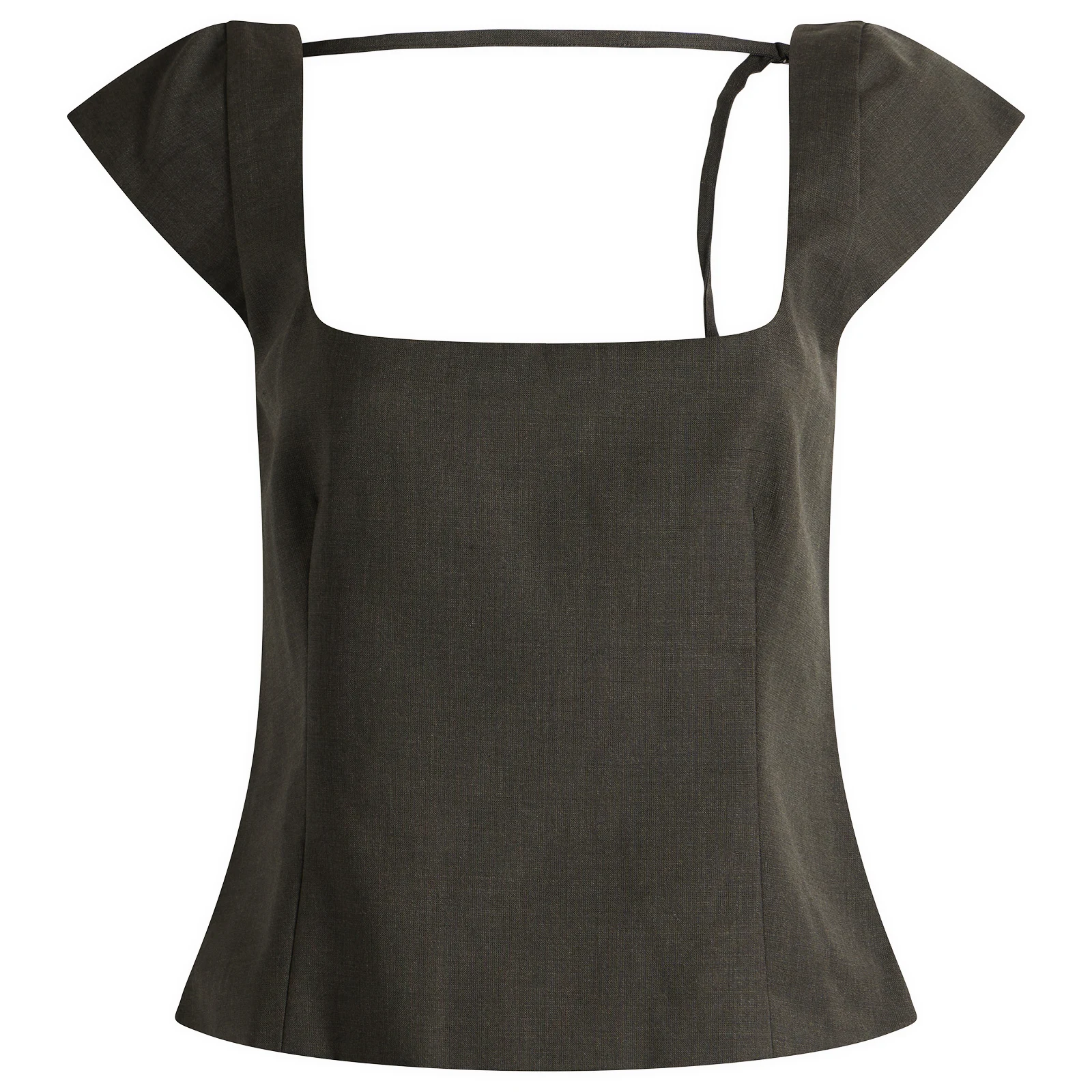 St. Agni Wool Cap Sleeve Top