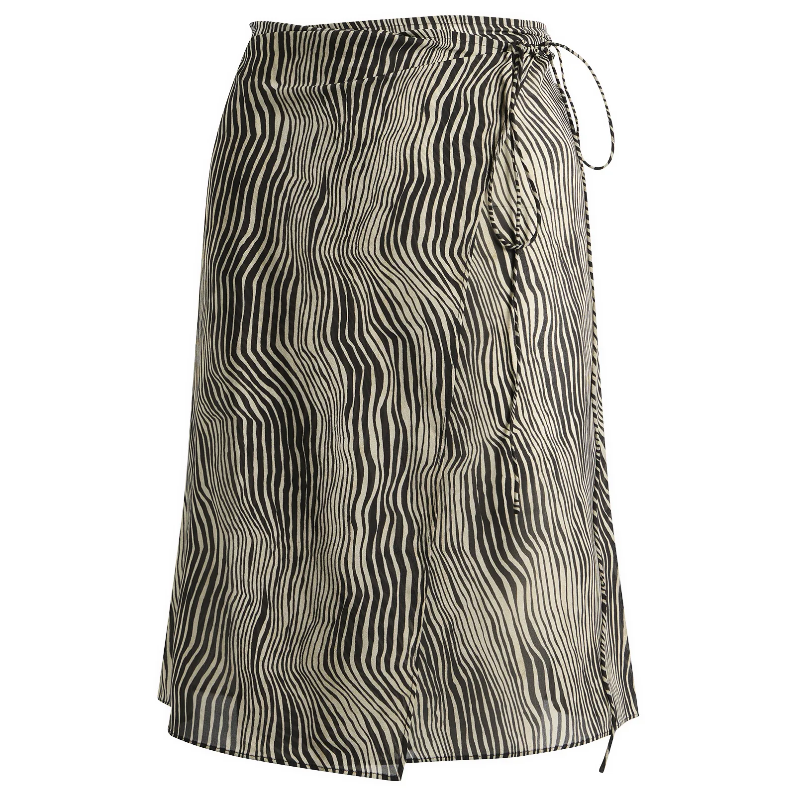 St. Agni Savannah Silk Wrap Skirt