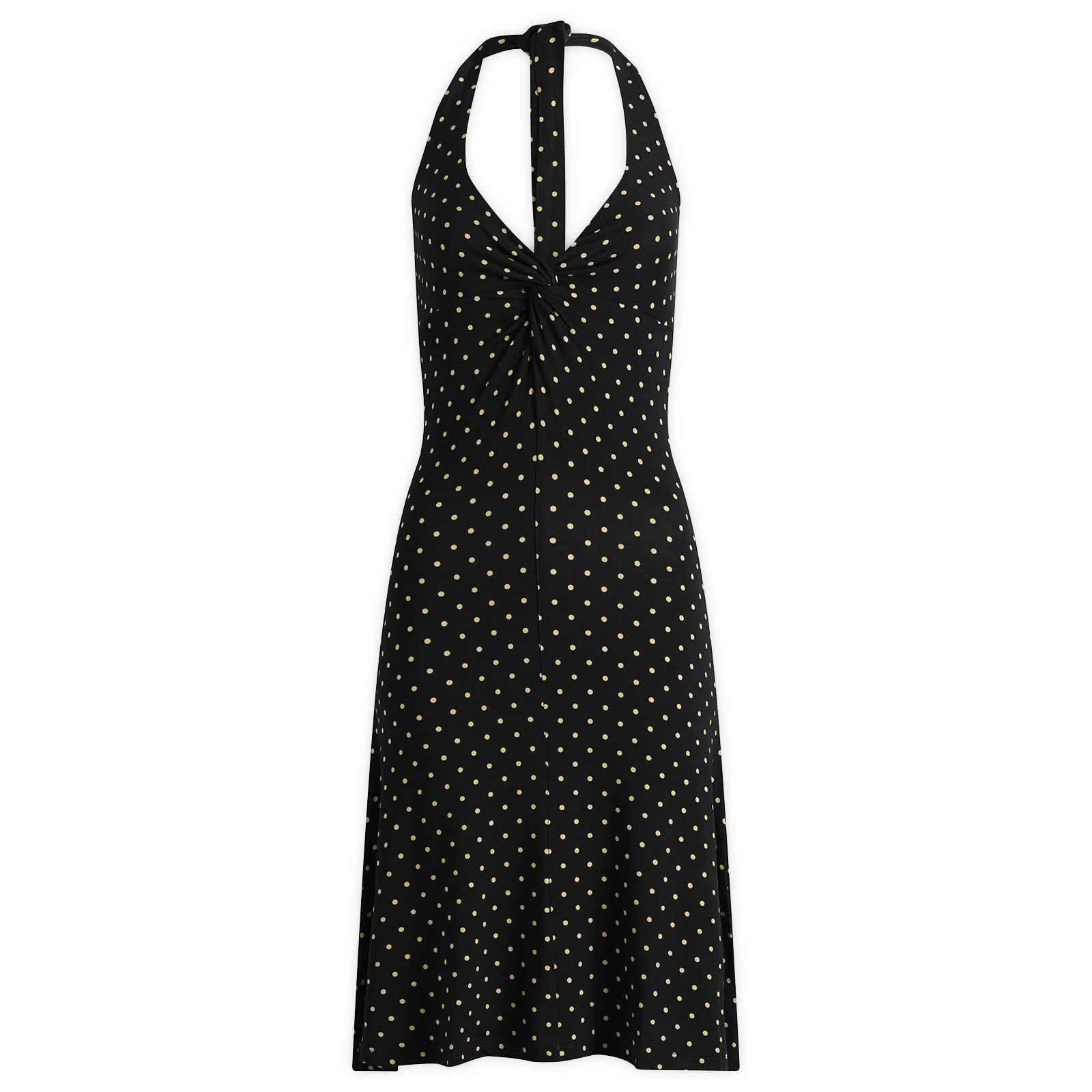 Fruity Booty Twist Halter Dress