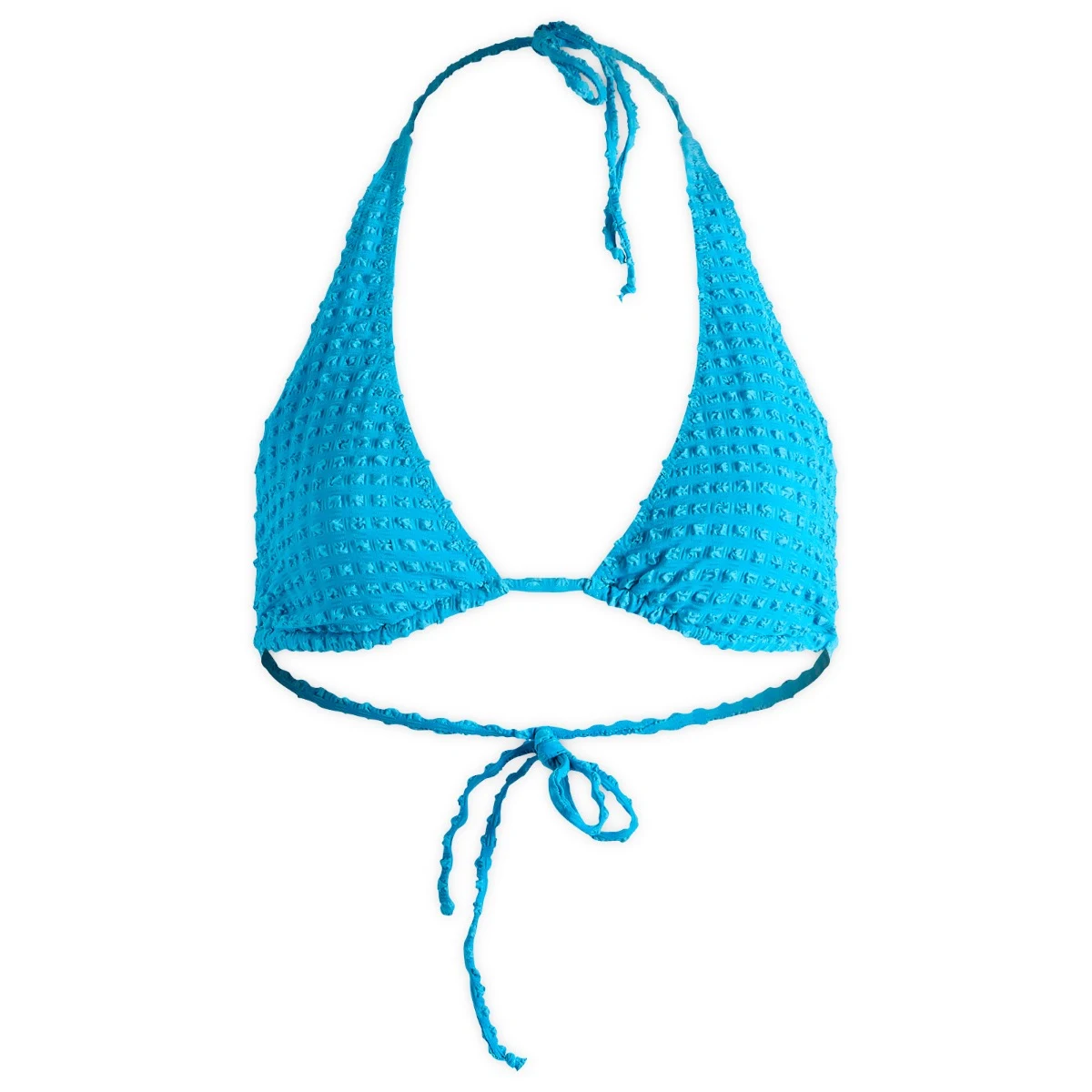 Fruity Booty Seersucker Halter Bikini Top