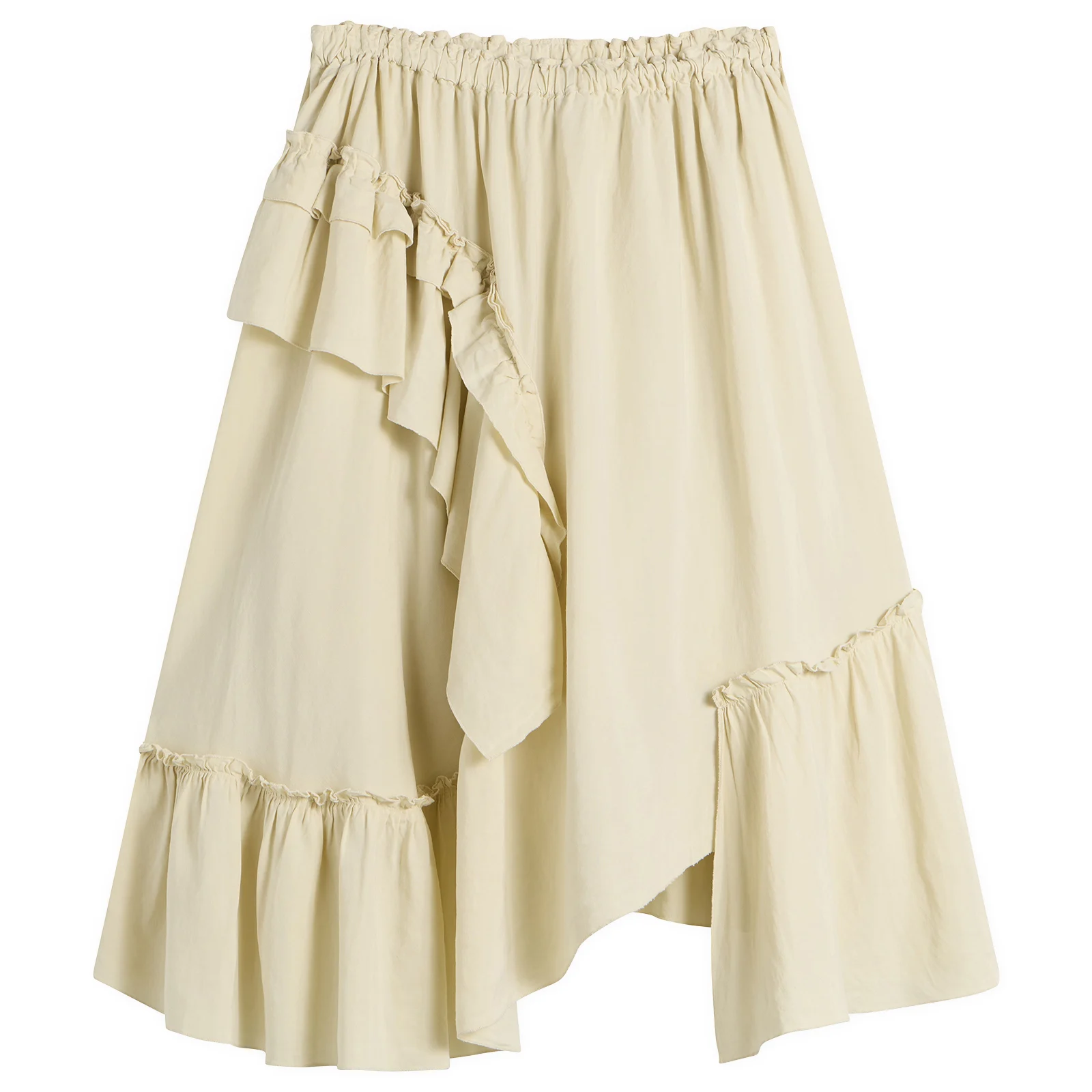 YMC Draped Midi Skirt