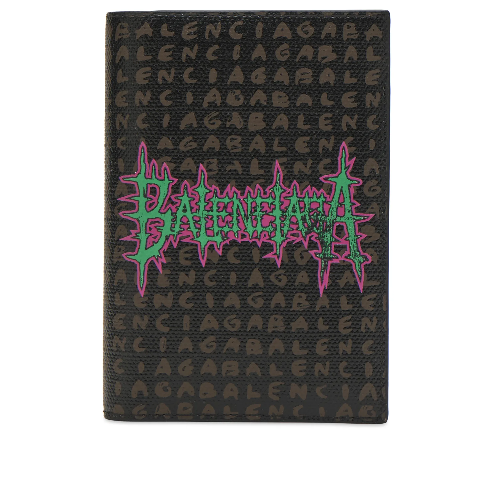 Balenciaga Canvas Logo Passport Holder