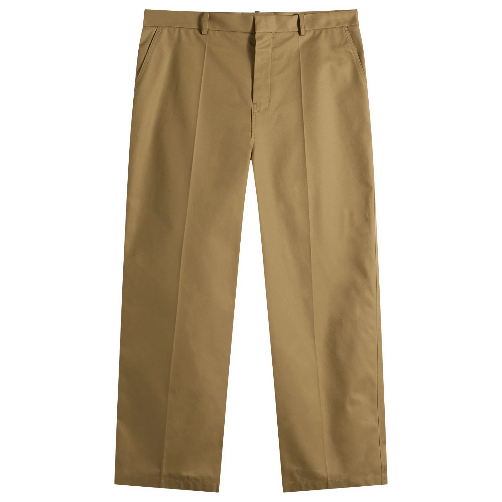 Balenciaga Wide Leg Cotton Chino Pants
