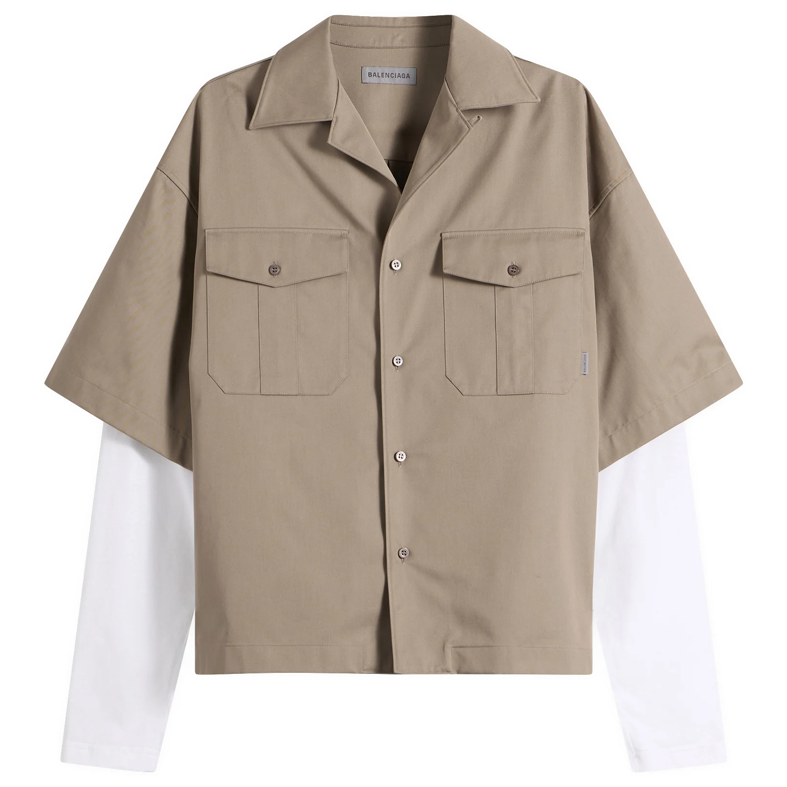 Balenciaga Double Layer Bowling Shirt