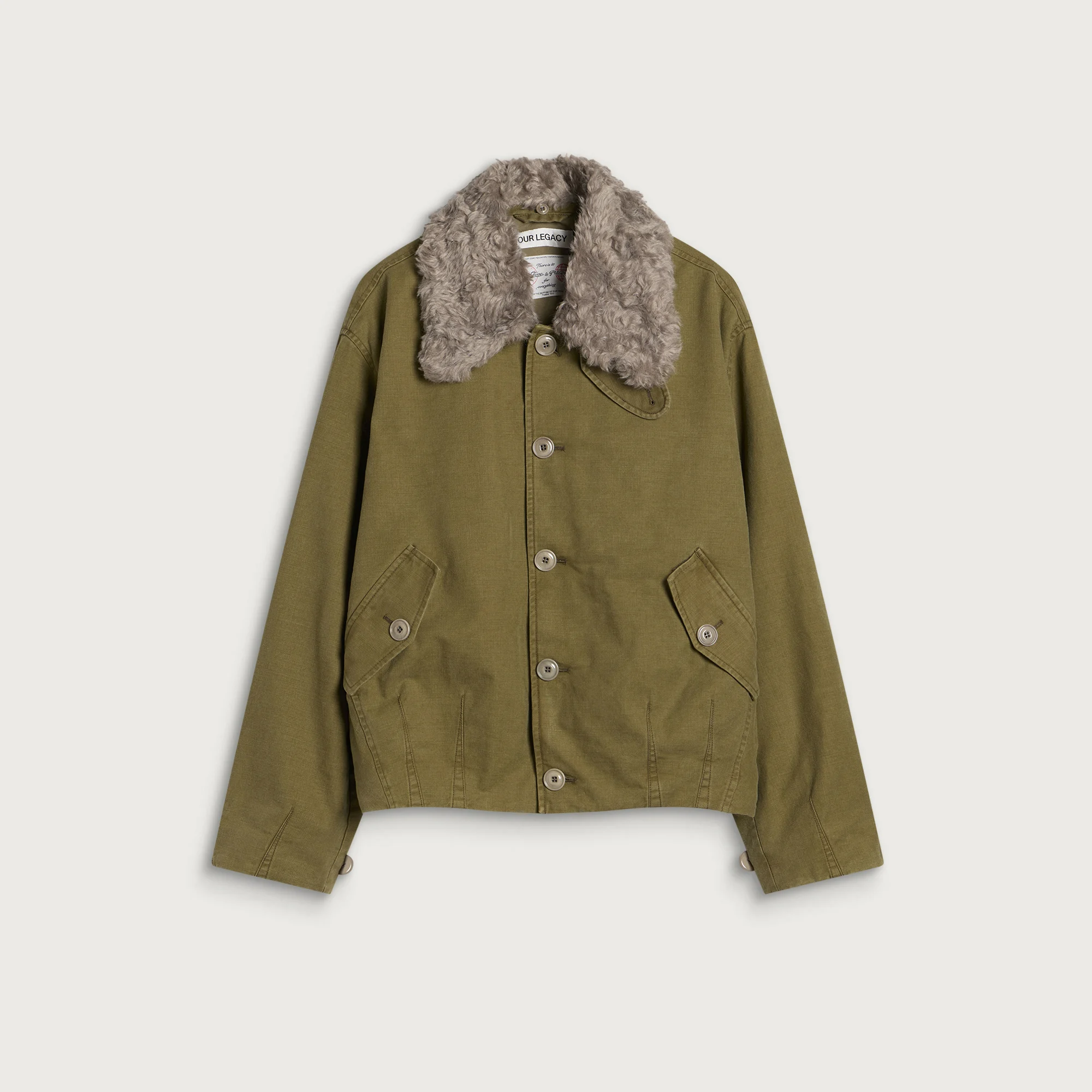 Our Legacy Pigment Khaki Knife Edge Twill Aerial Jacket