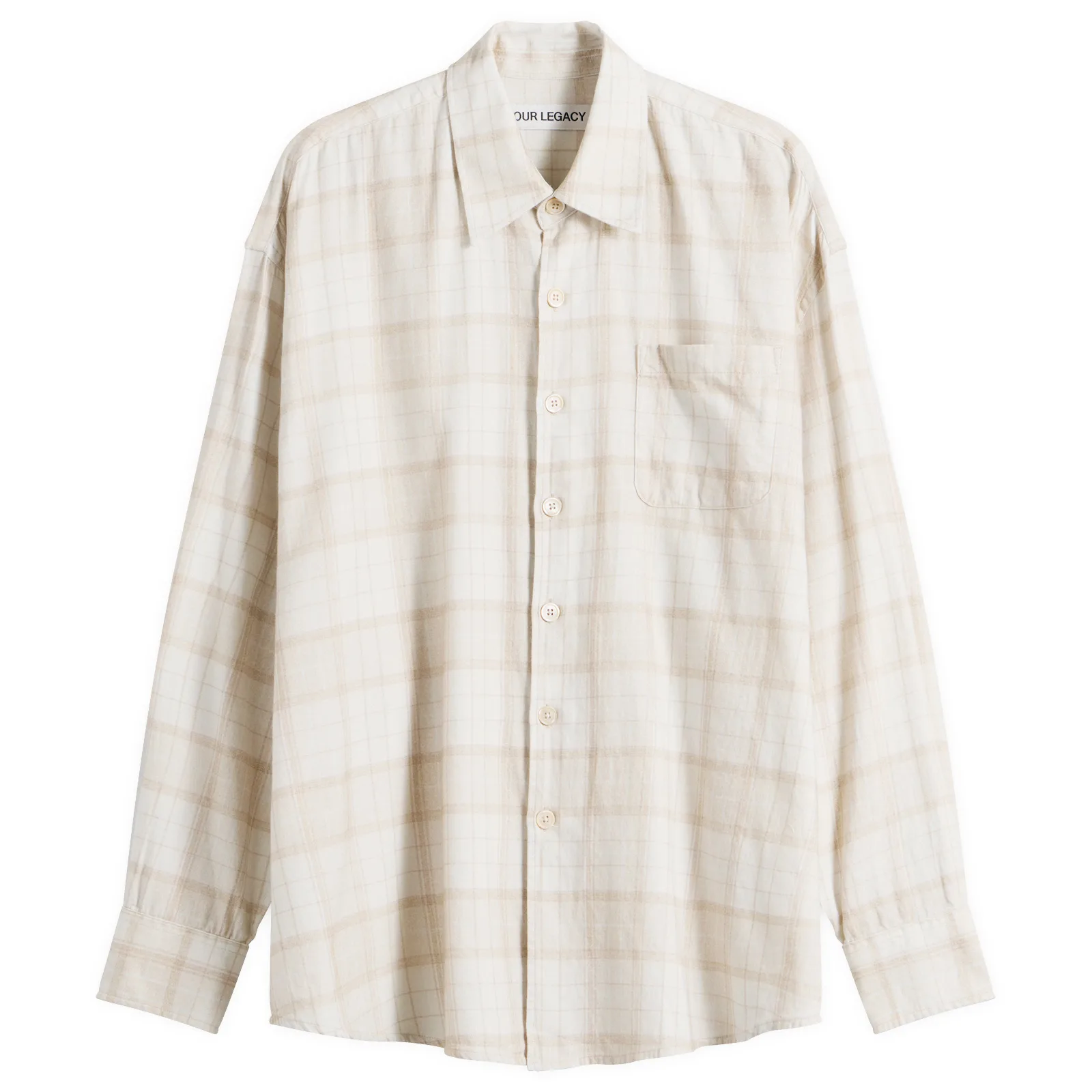 Our Legacy Stella Check Print Borrowed Shirt