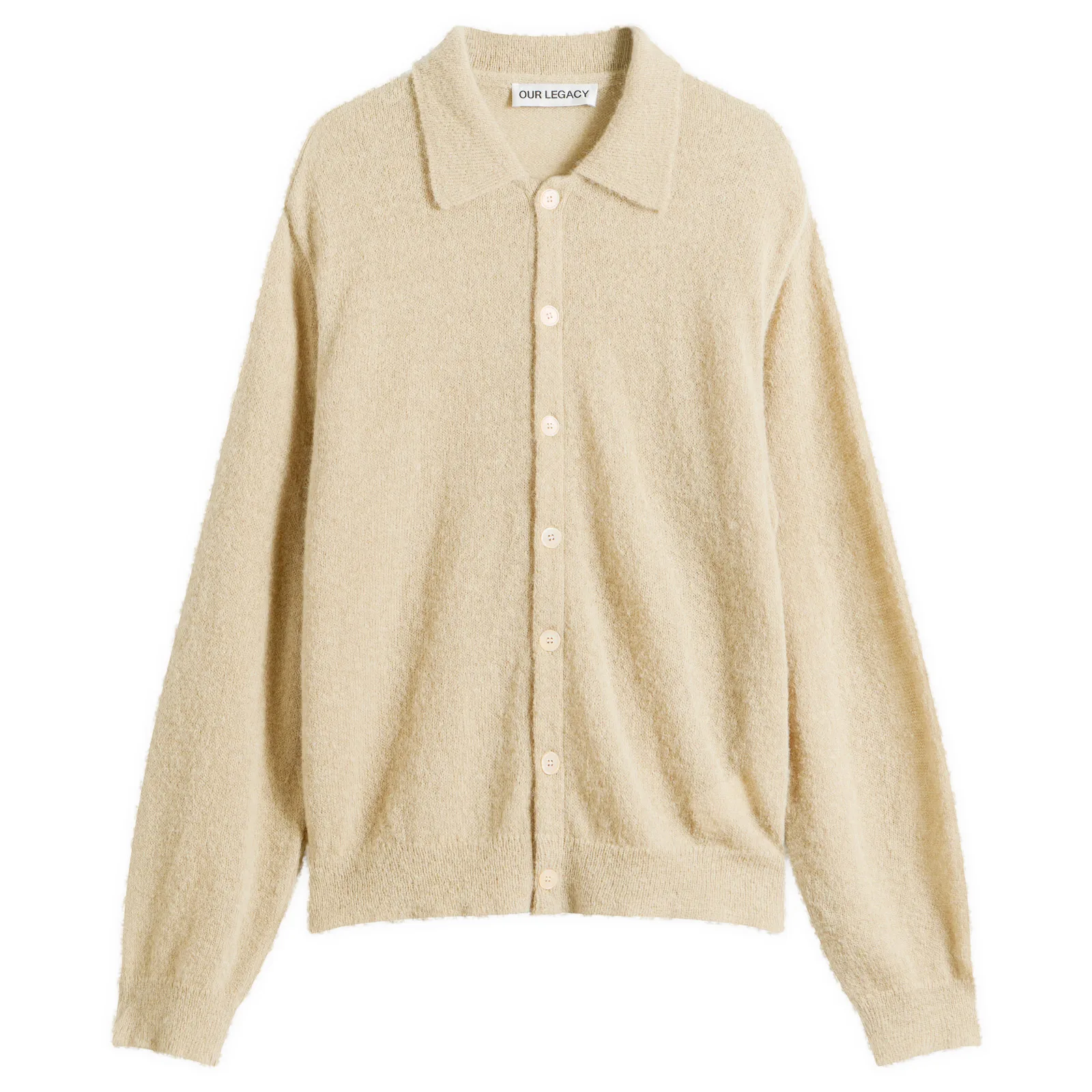 Our Legacy Soft Sage Fuzzy Alpaca Evening Polo