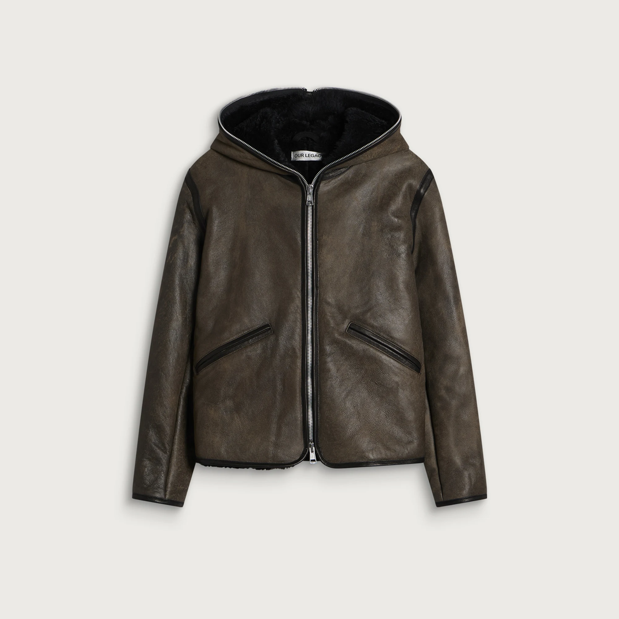 Our Legacy Dry Shearling Full Zip Jacket