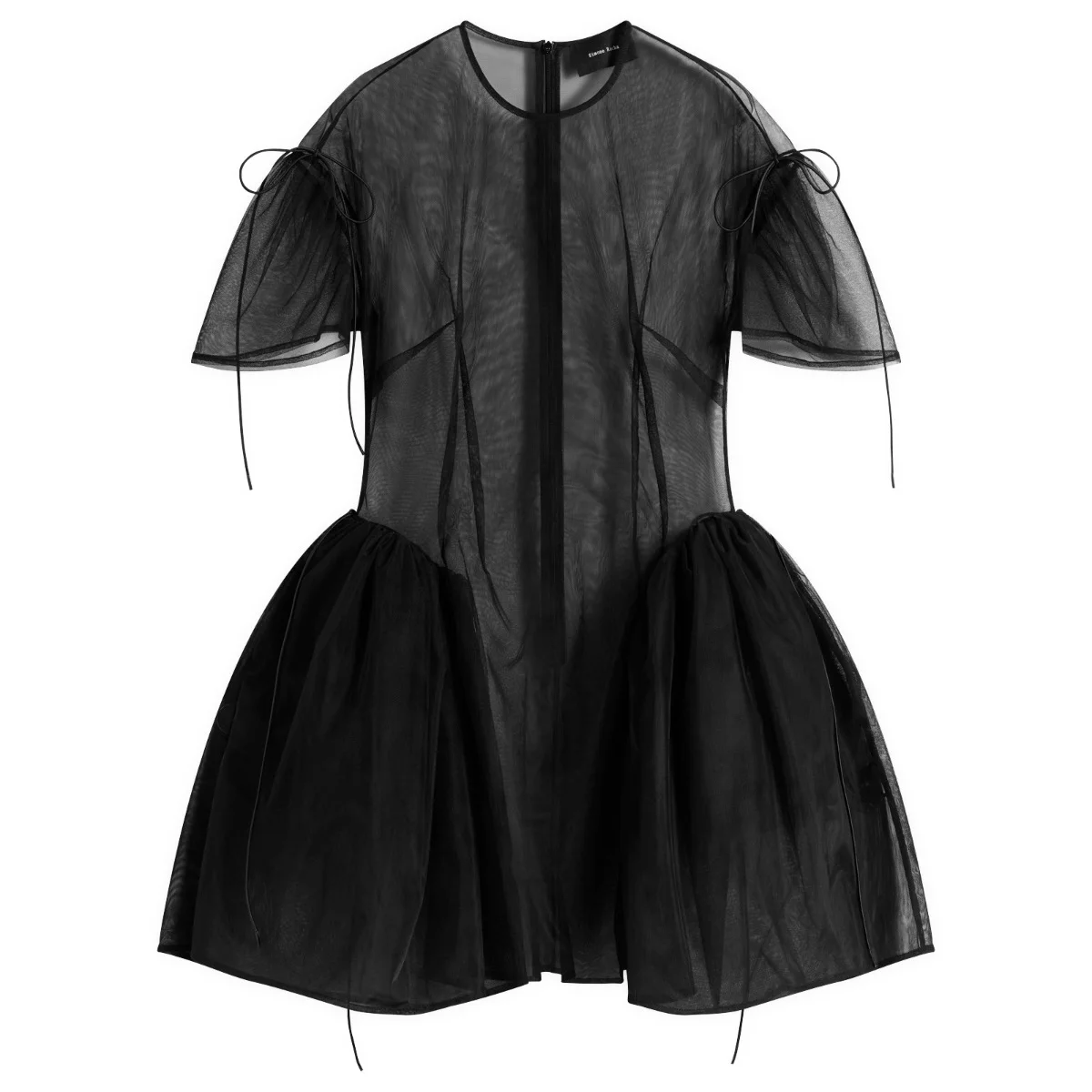 Simone Rocha Mini Puff Sleeve Cord Hip Dress