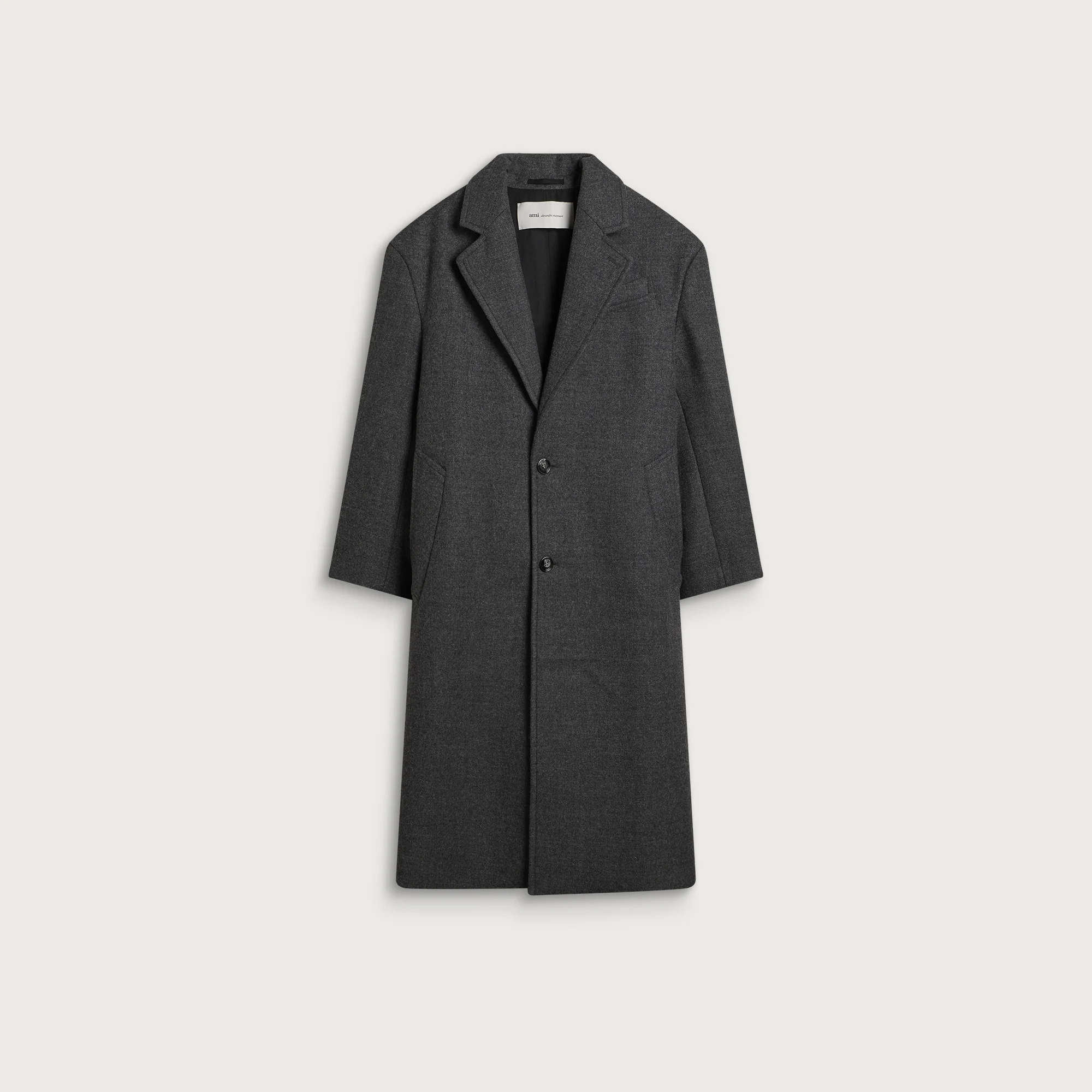 AMI Paris Boiled Wool Cozy Coat
