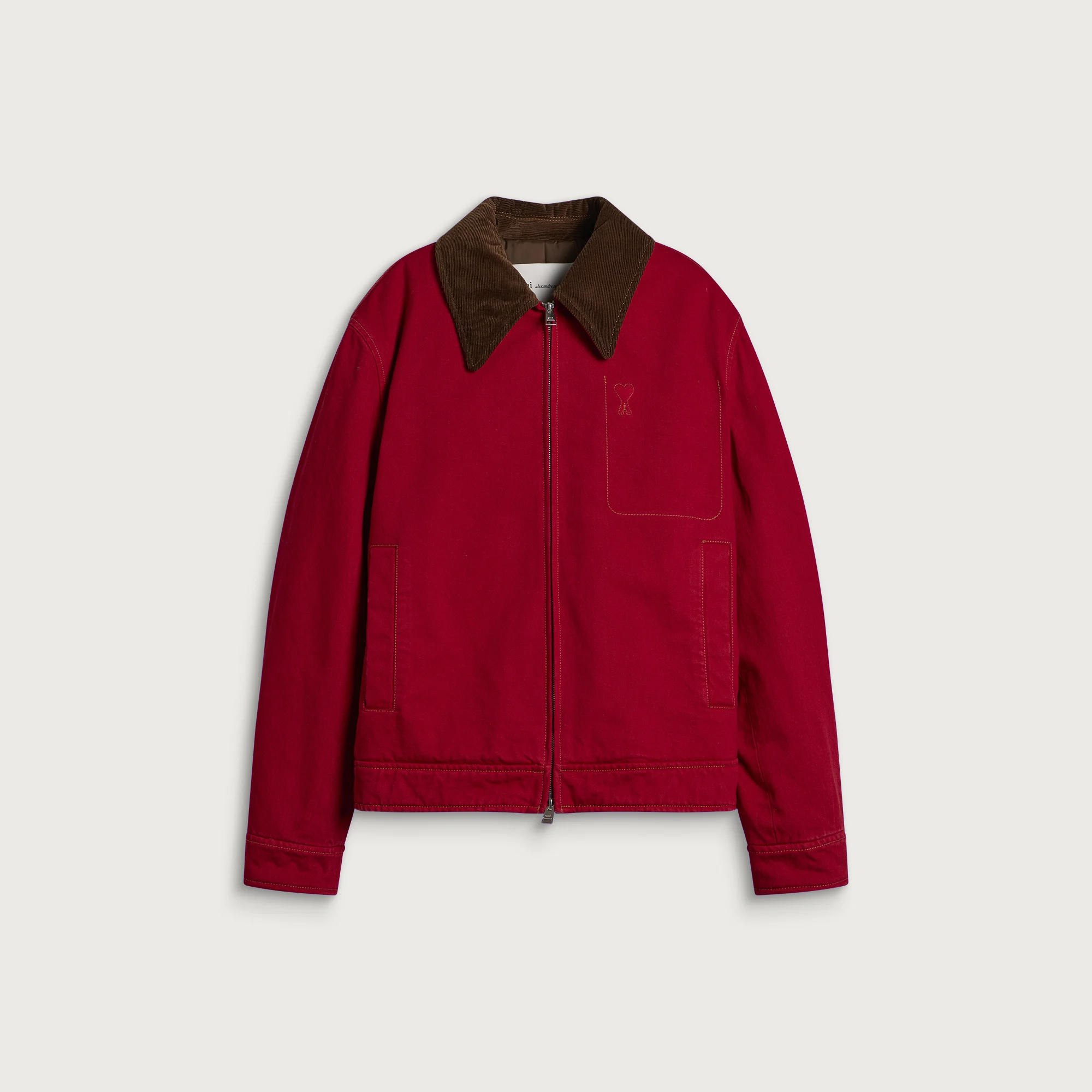 AMI Paris Cotton Twill Zipped ADC Jacket