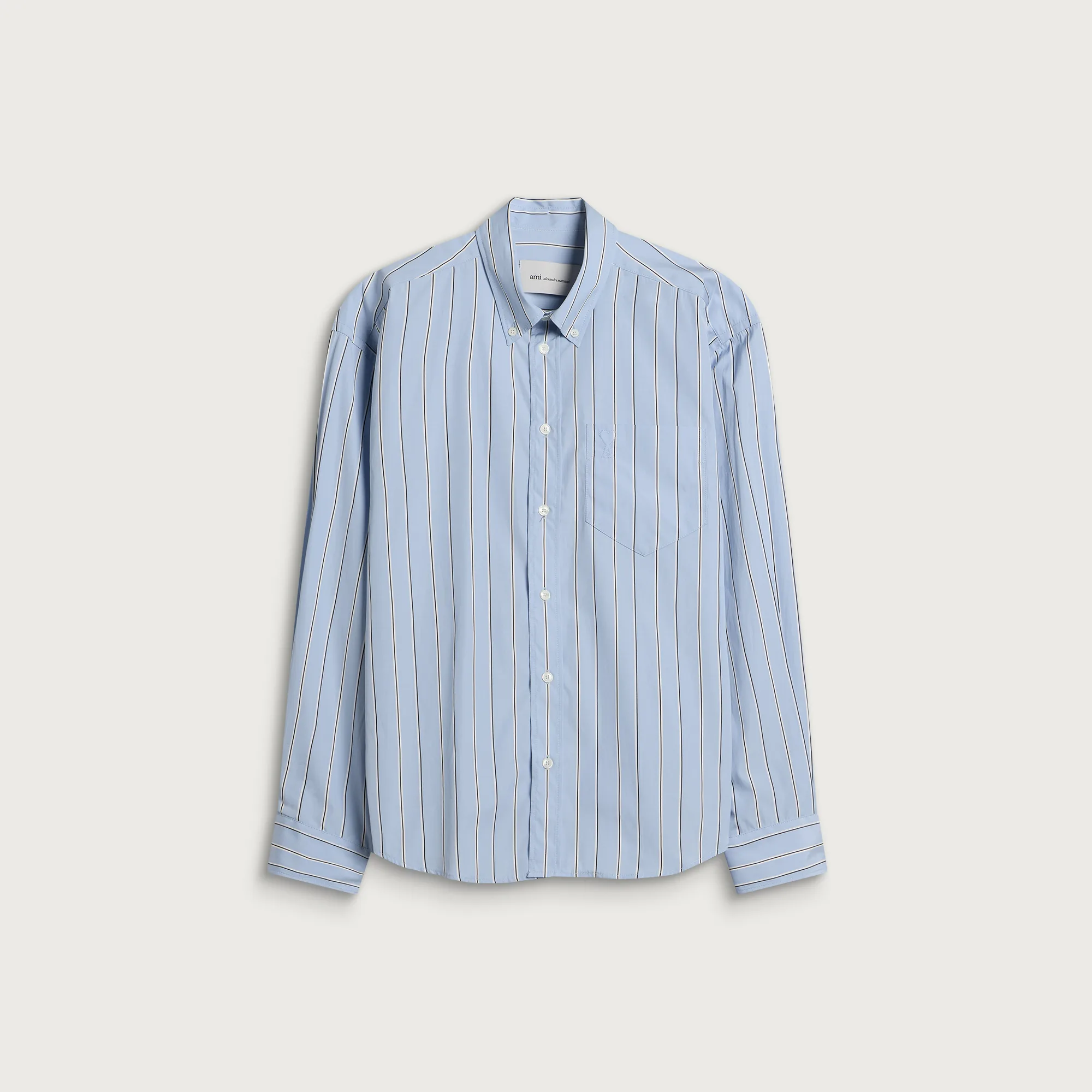 AMI Paris Wide Striped Boxy Fit ADC Shirt