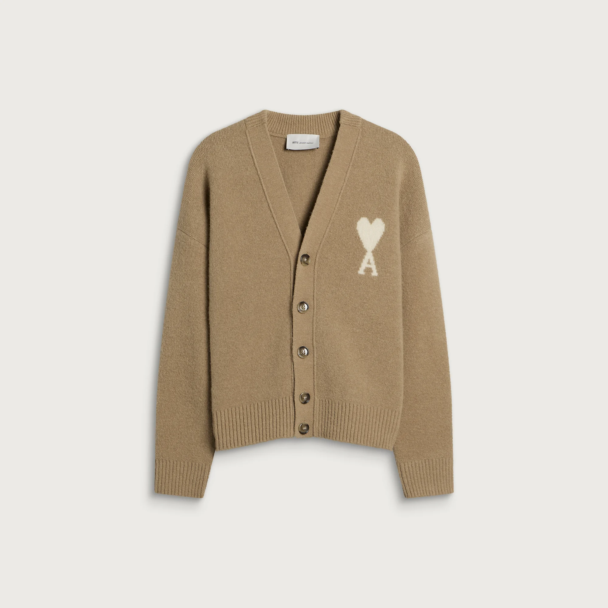 AMI Paris Alpaca Cardigan With ADC
