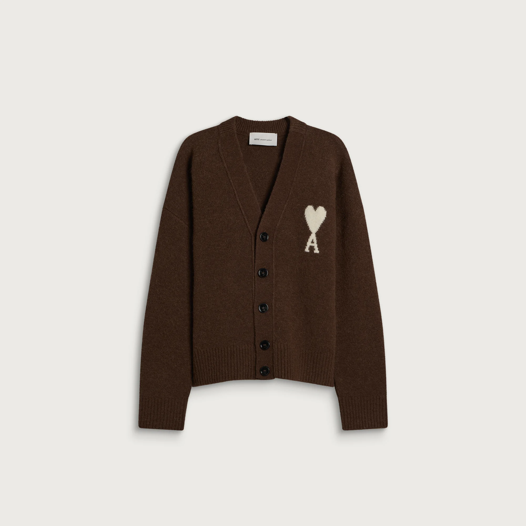 AMI Paris Alpaca Cardigan With ADC