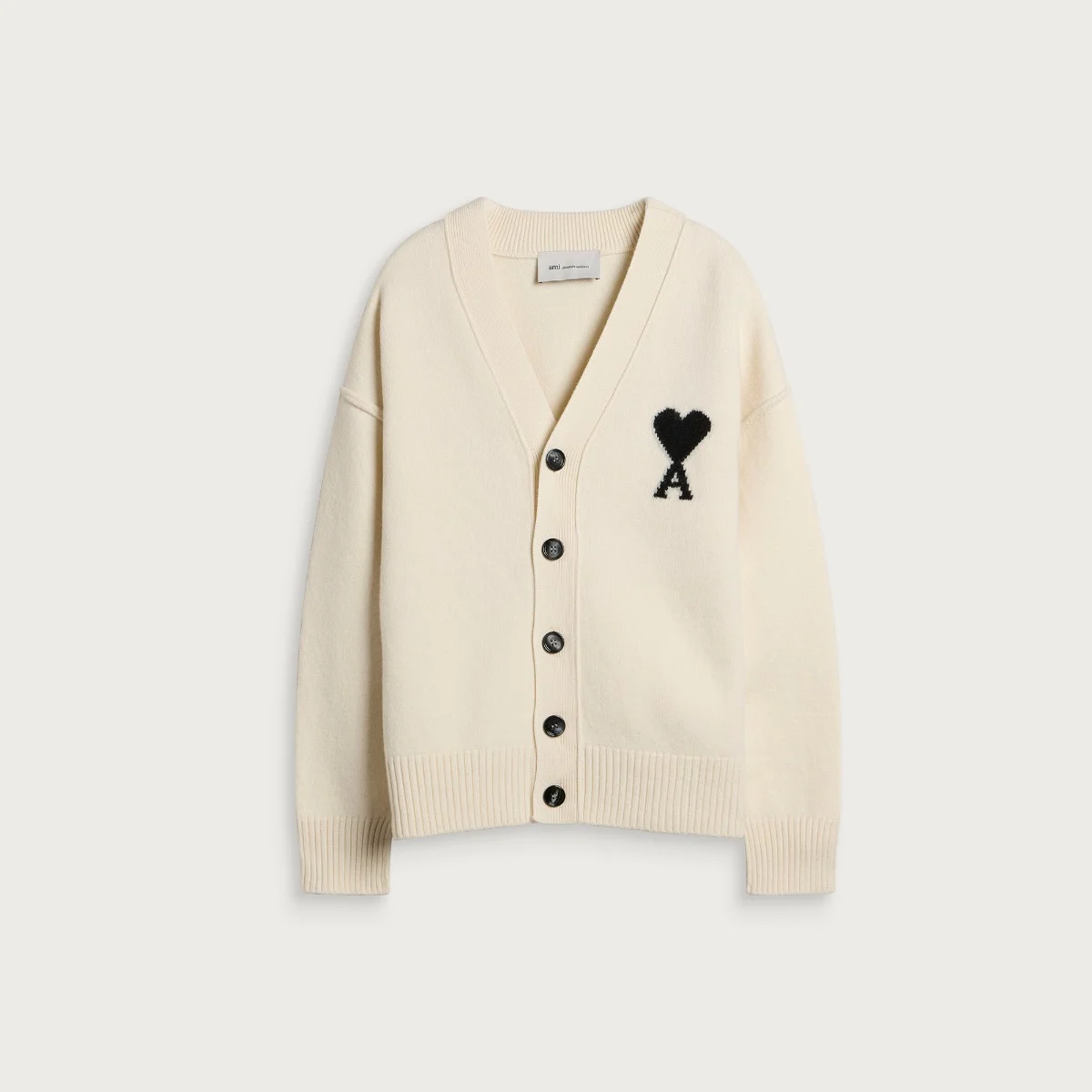 AMI Paris Contrasted ADC Cardigan