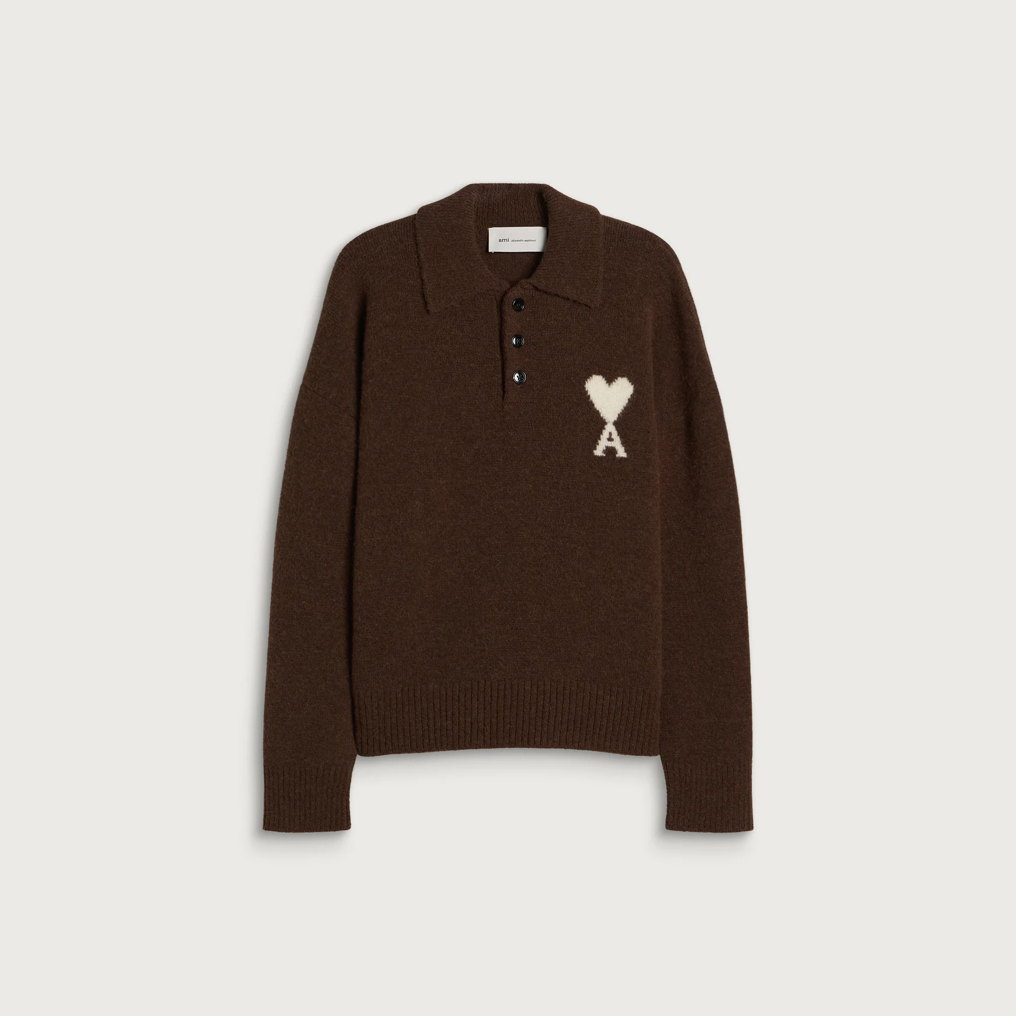 AMI Paris Contrasted ADC Polo