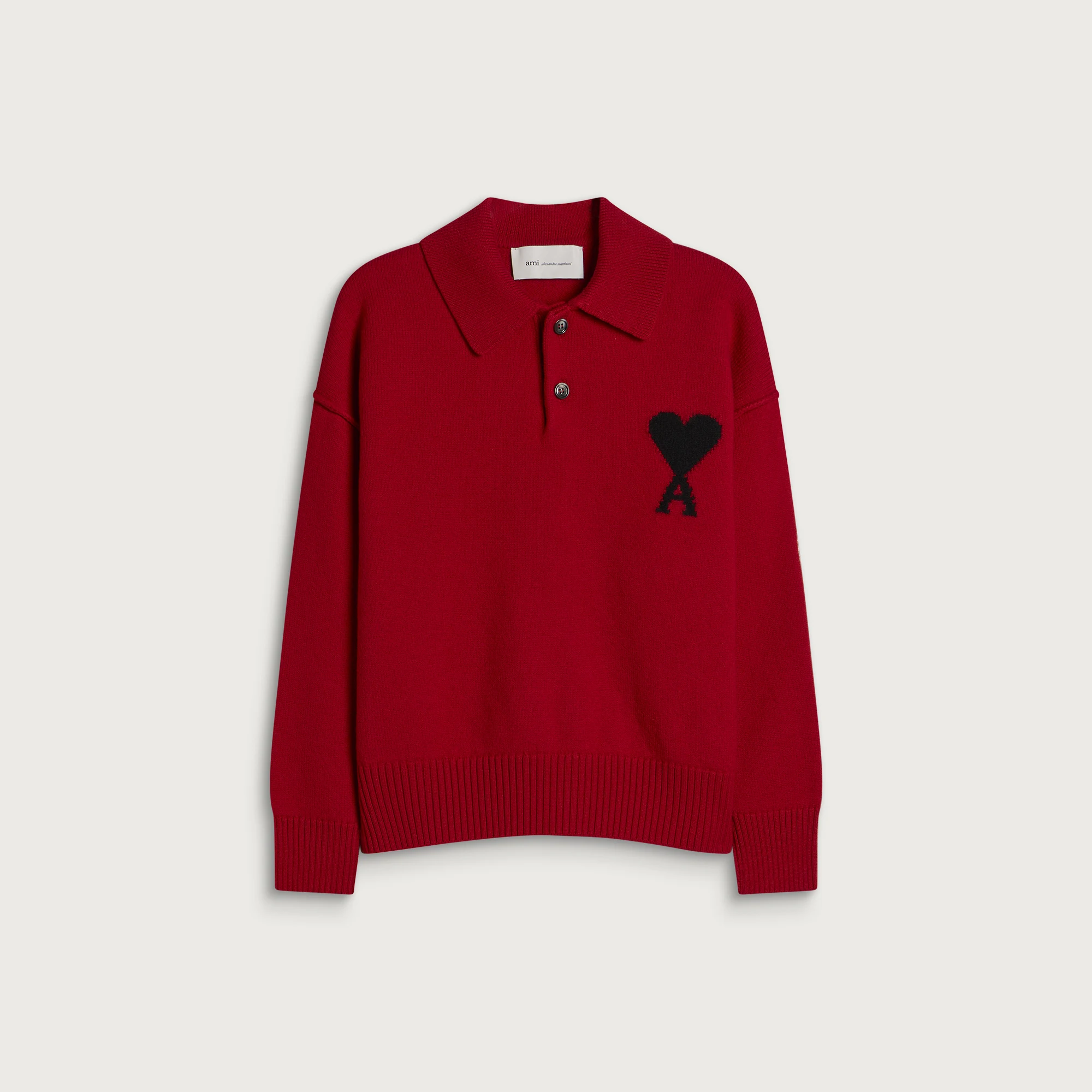 AMI Paris Contrasted ADC Polo