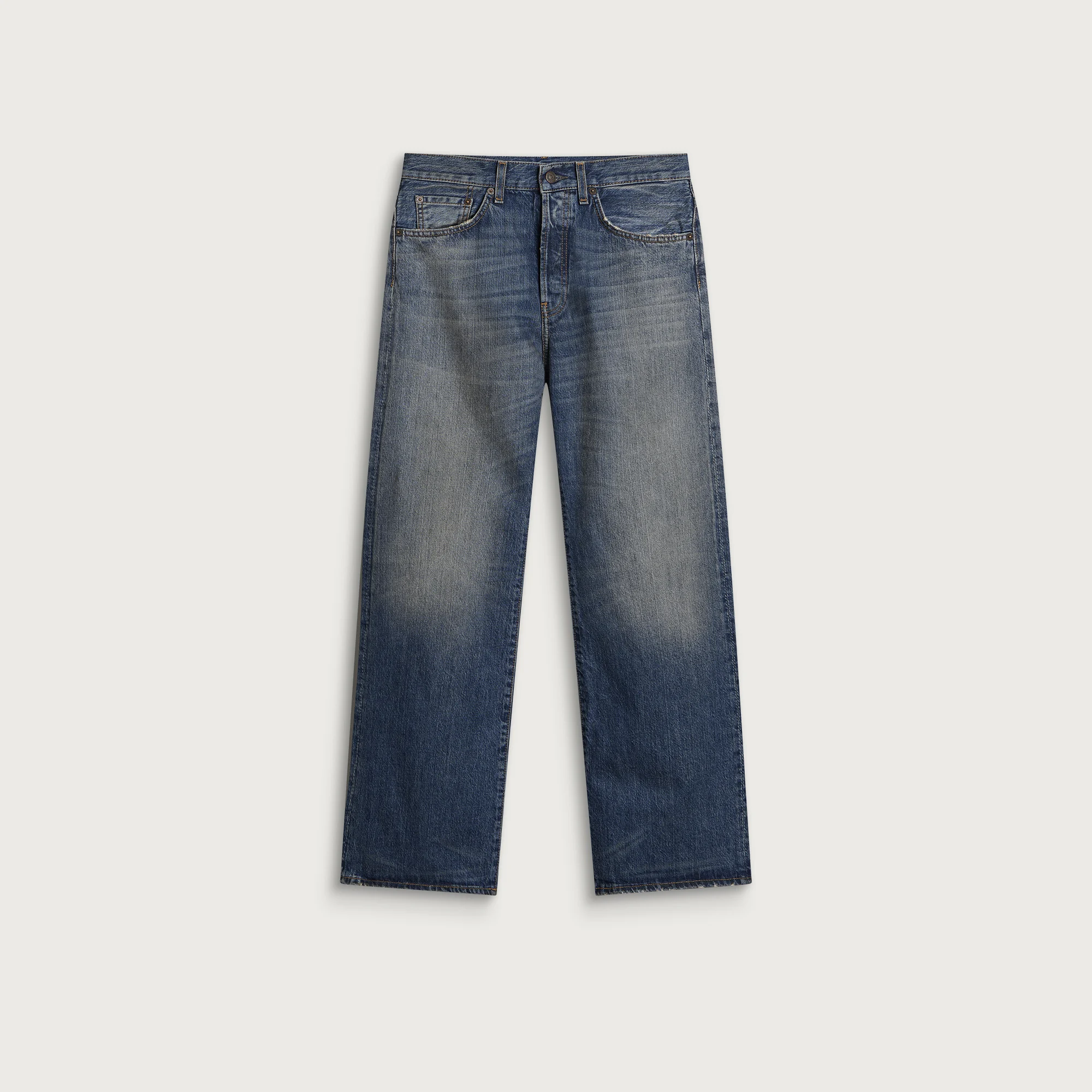 Acne Studios 2021F Mid Blue Bingo Jeans