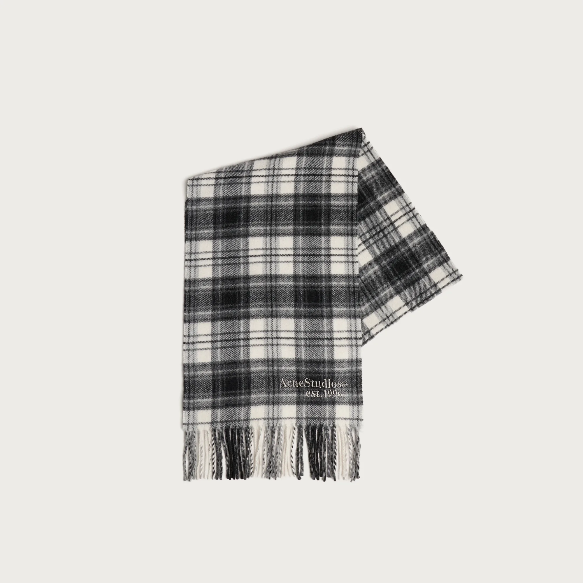 Acne Studios Canada Cashmere Check Scarf
