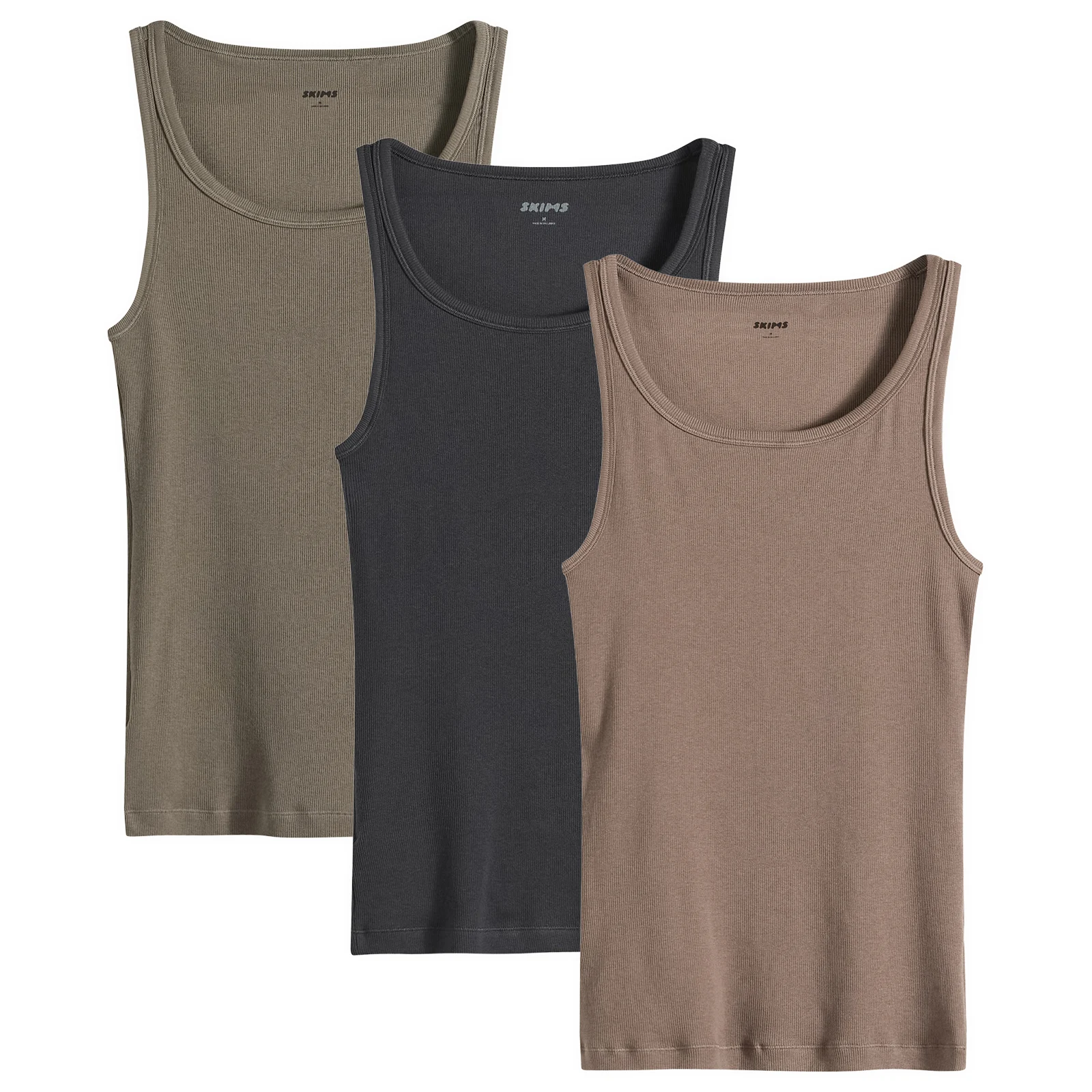 SKIMS Cotton Rib Tank 3-Pack