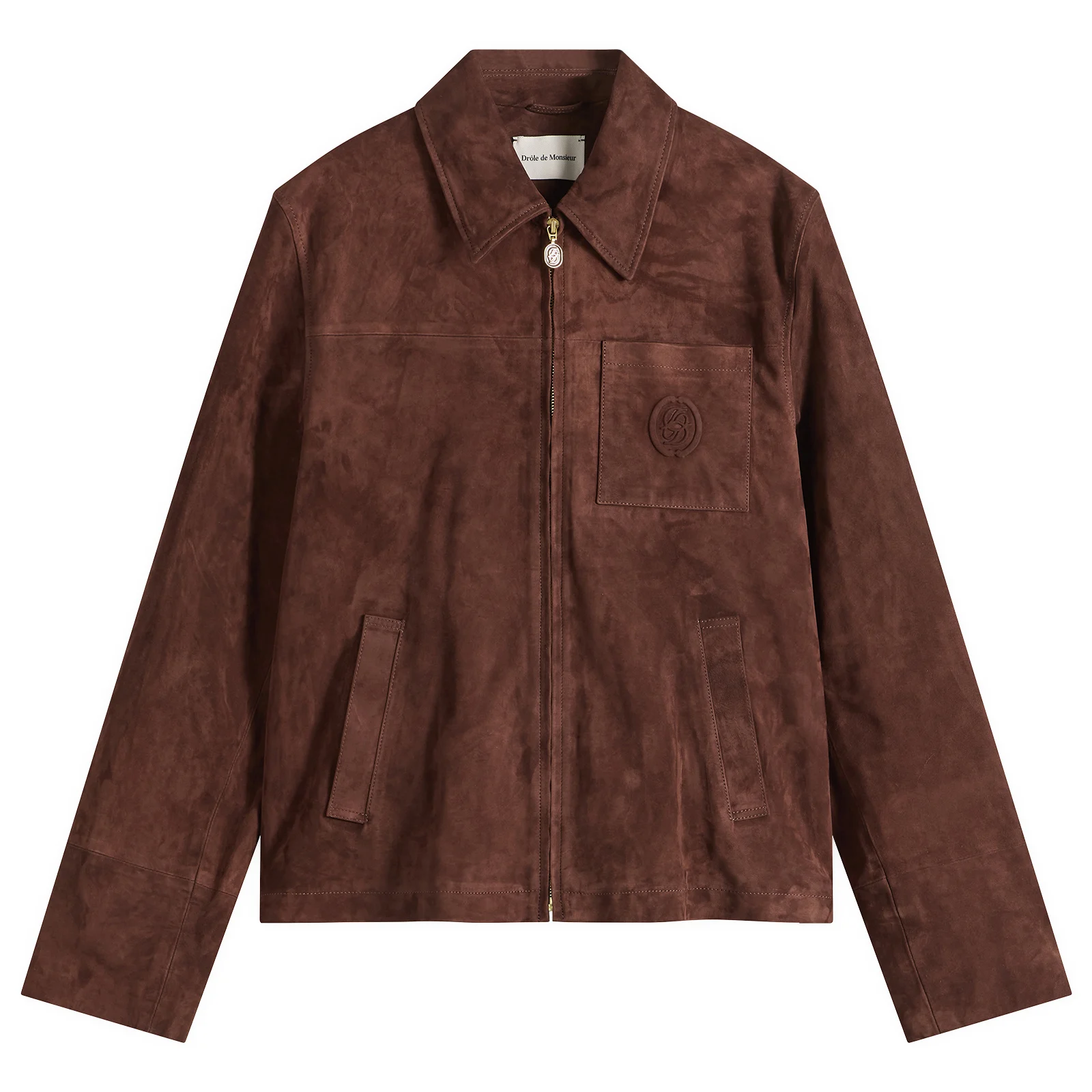 Drôle de Monsieur D Mirror Zipped Leather Jacket