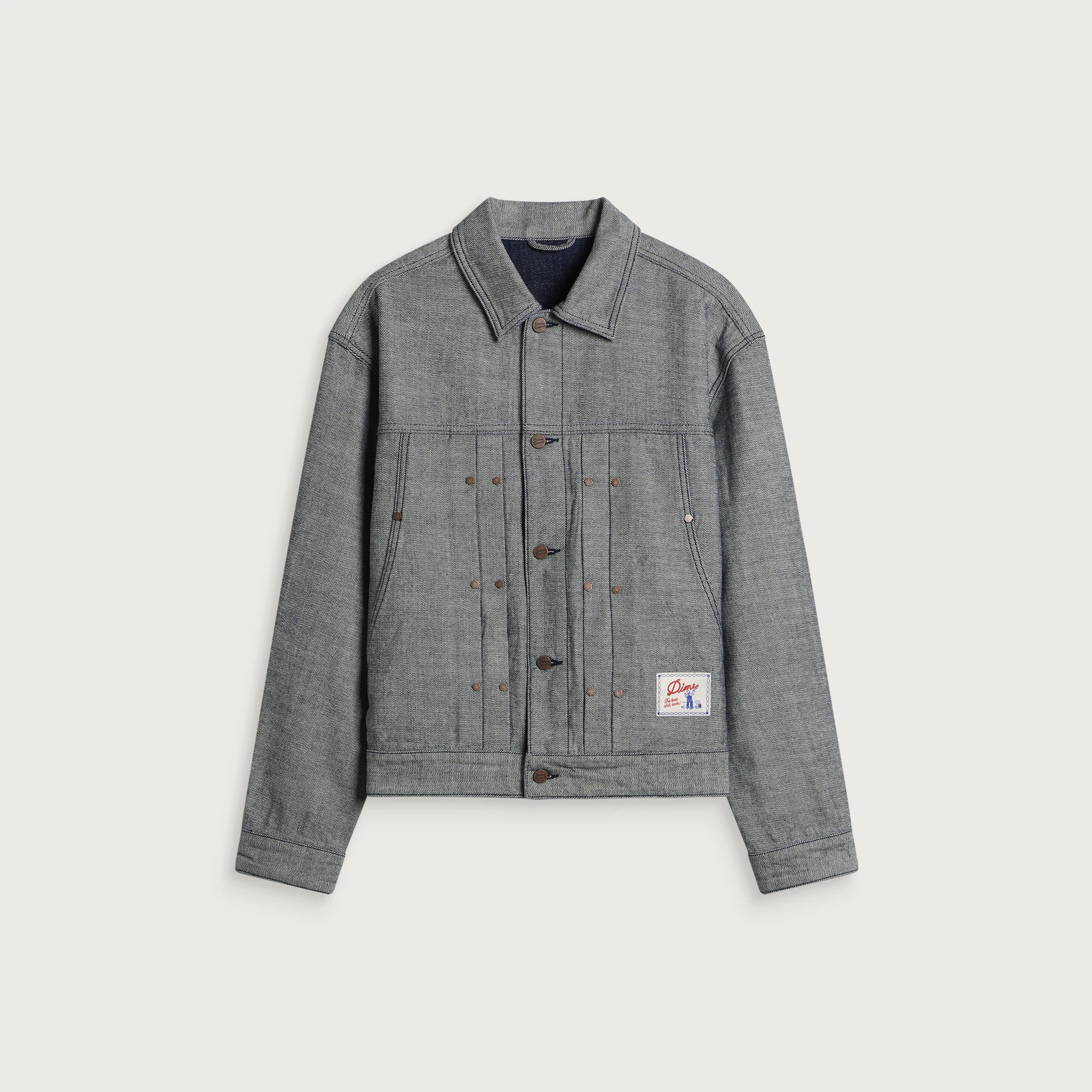 Dime Pleated Denim Jacket