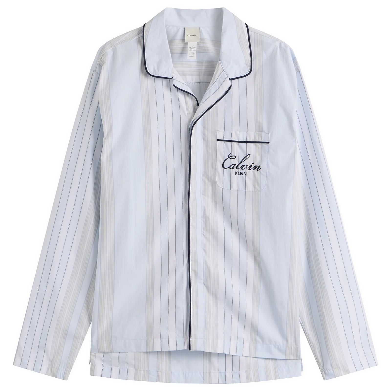 Calvin Klein Poplin Script Button Down Pyjama Top