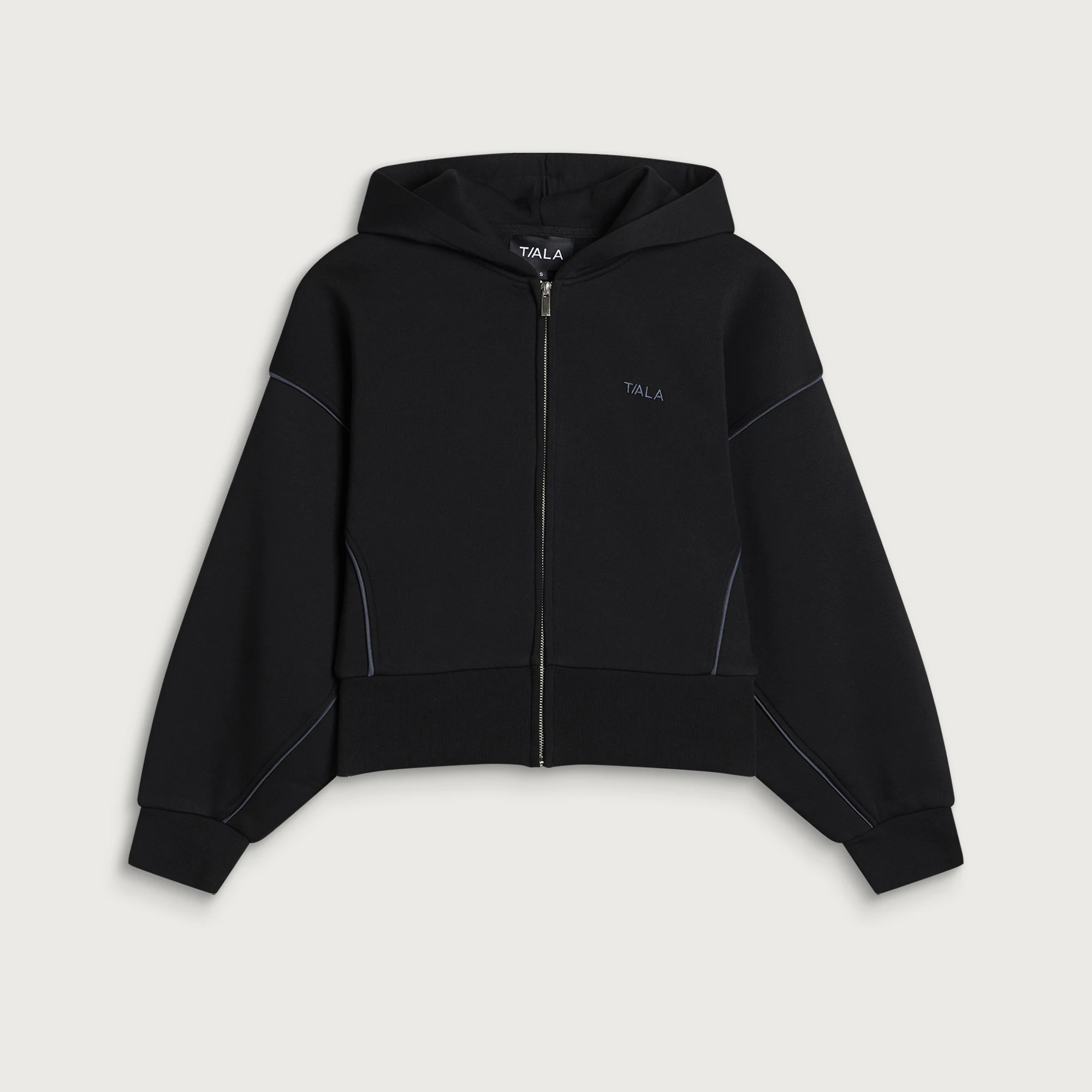TALA Piped Cocoon Zip Through Hoodie