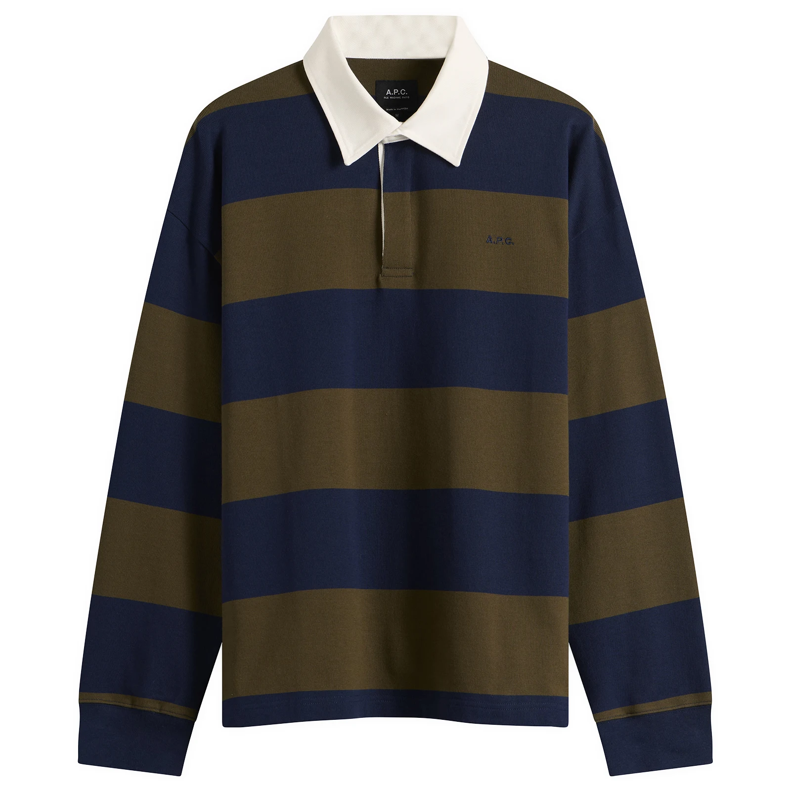 A.P.C. Isaac Block Stripe Rugby Shirt