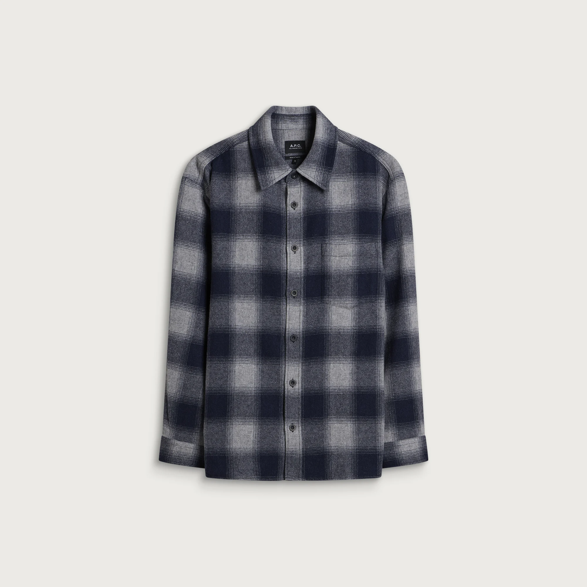 A.P.C. Malaury Check Wool Overshirt