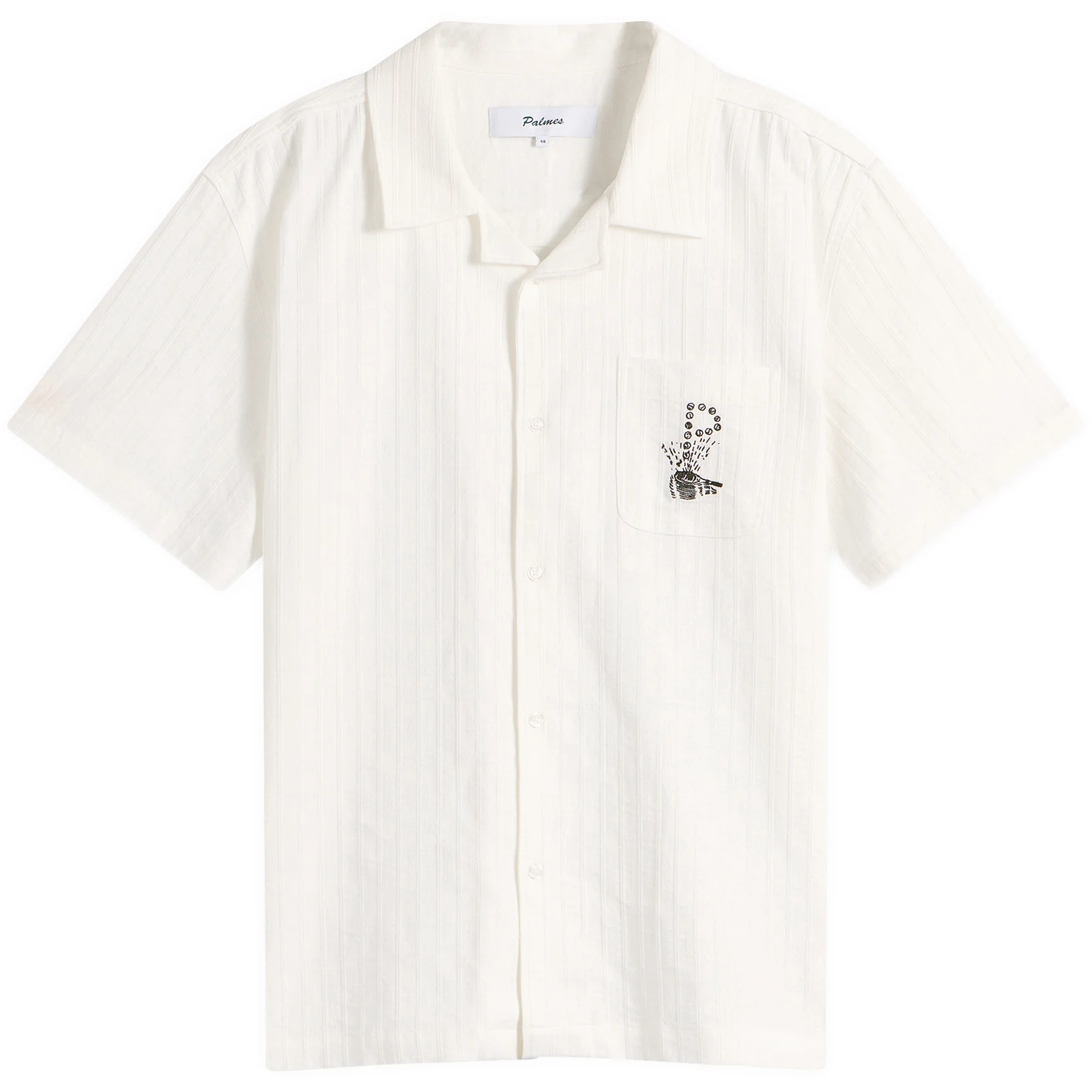 END. x Palmes Racquet Camp-Collar Shirt