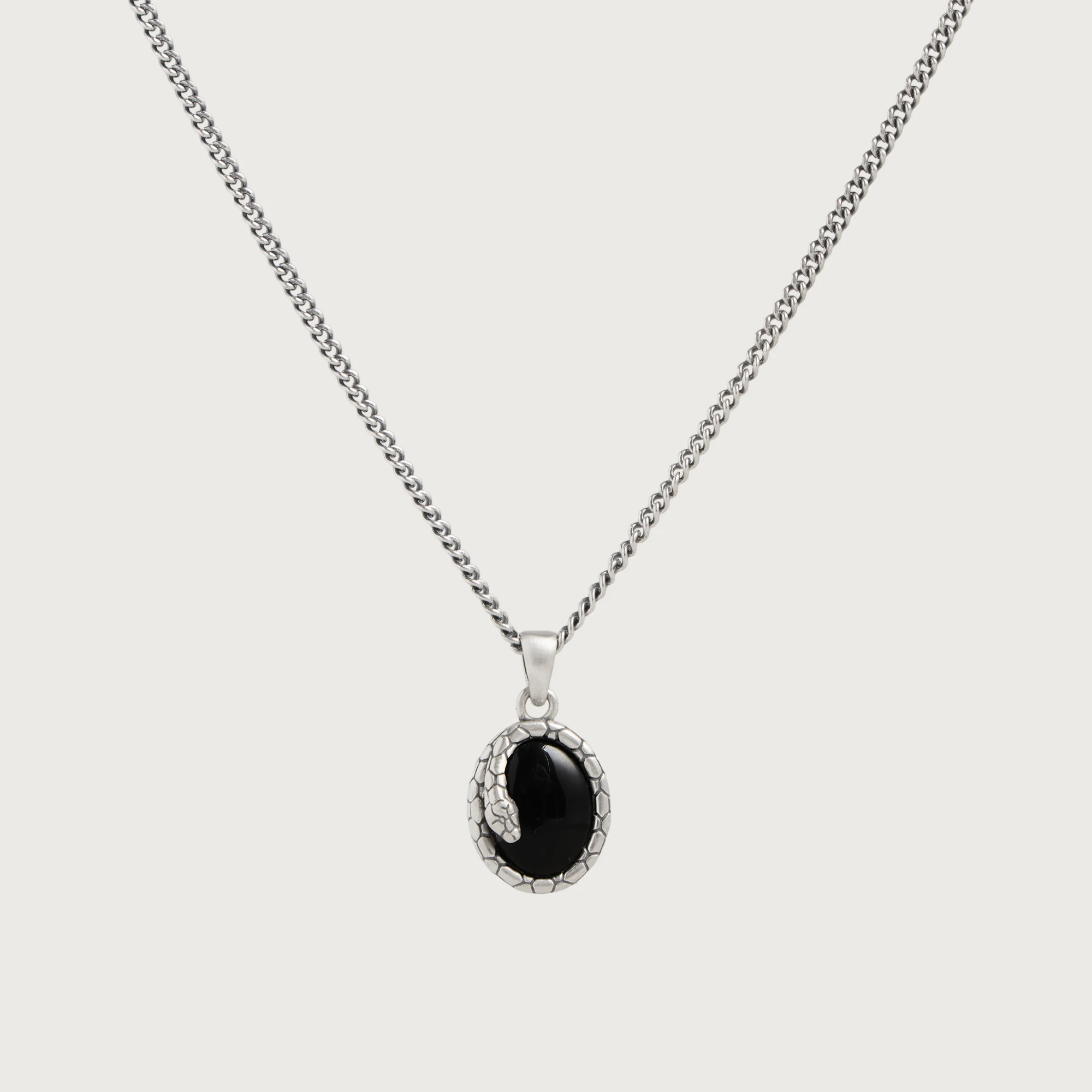 Serge DeNimes Onyx Serpent Necklace