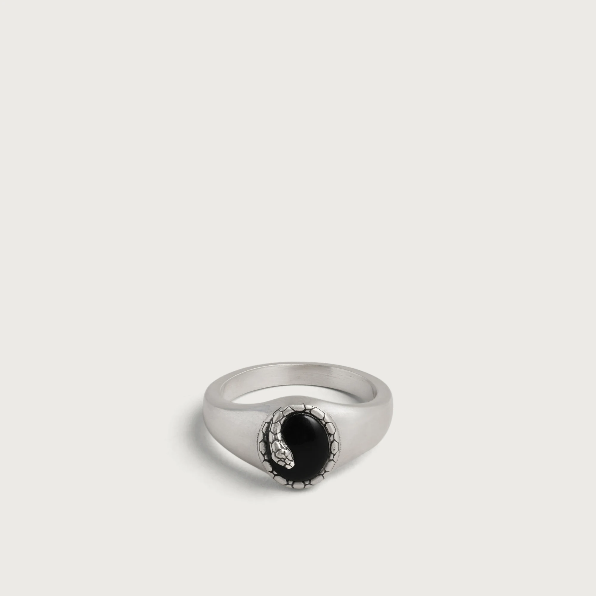Serge DeNimes Onyx Serpent Ring