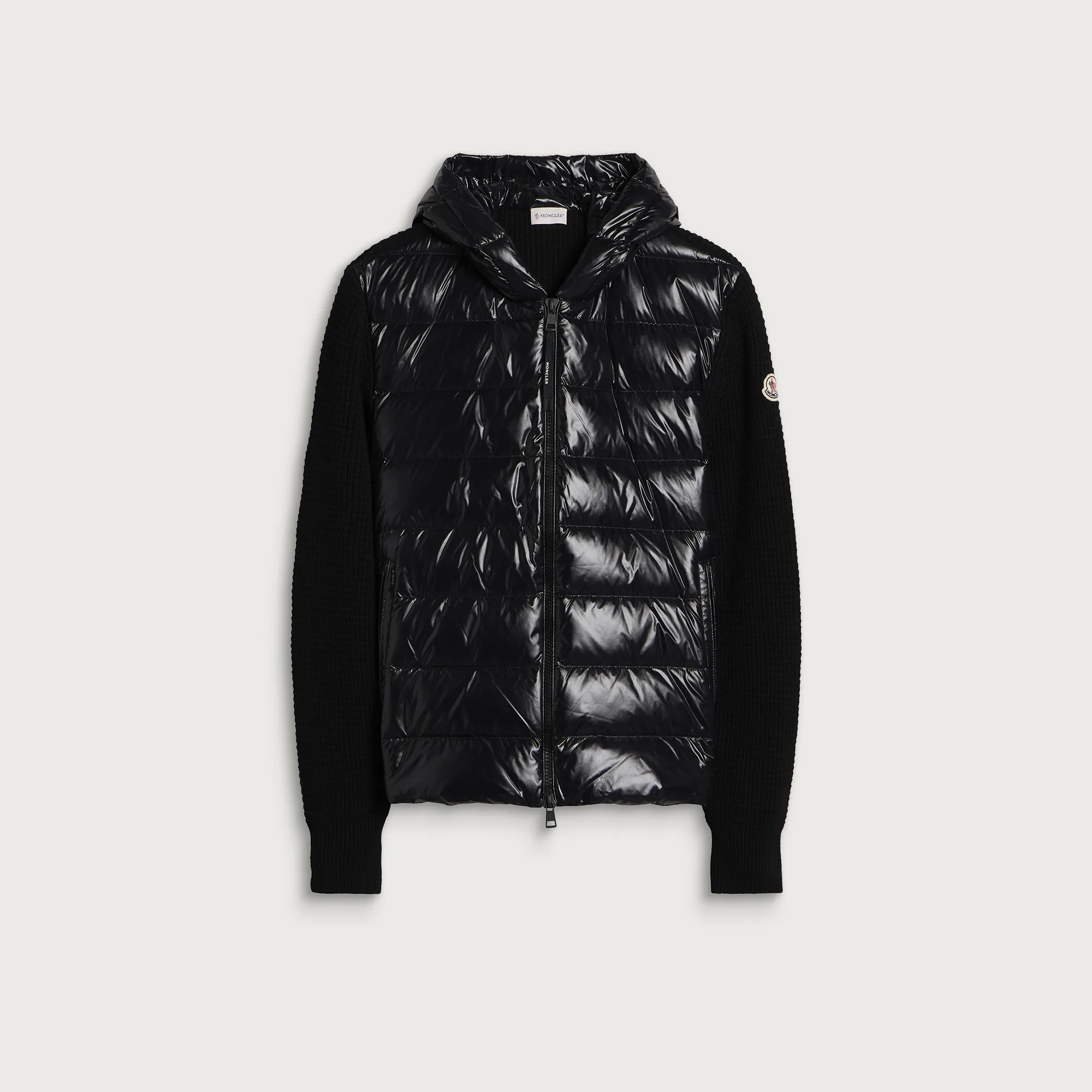 Moncler Hybrid Wool Cashmere Padded Jacket