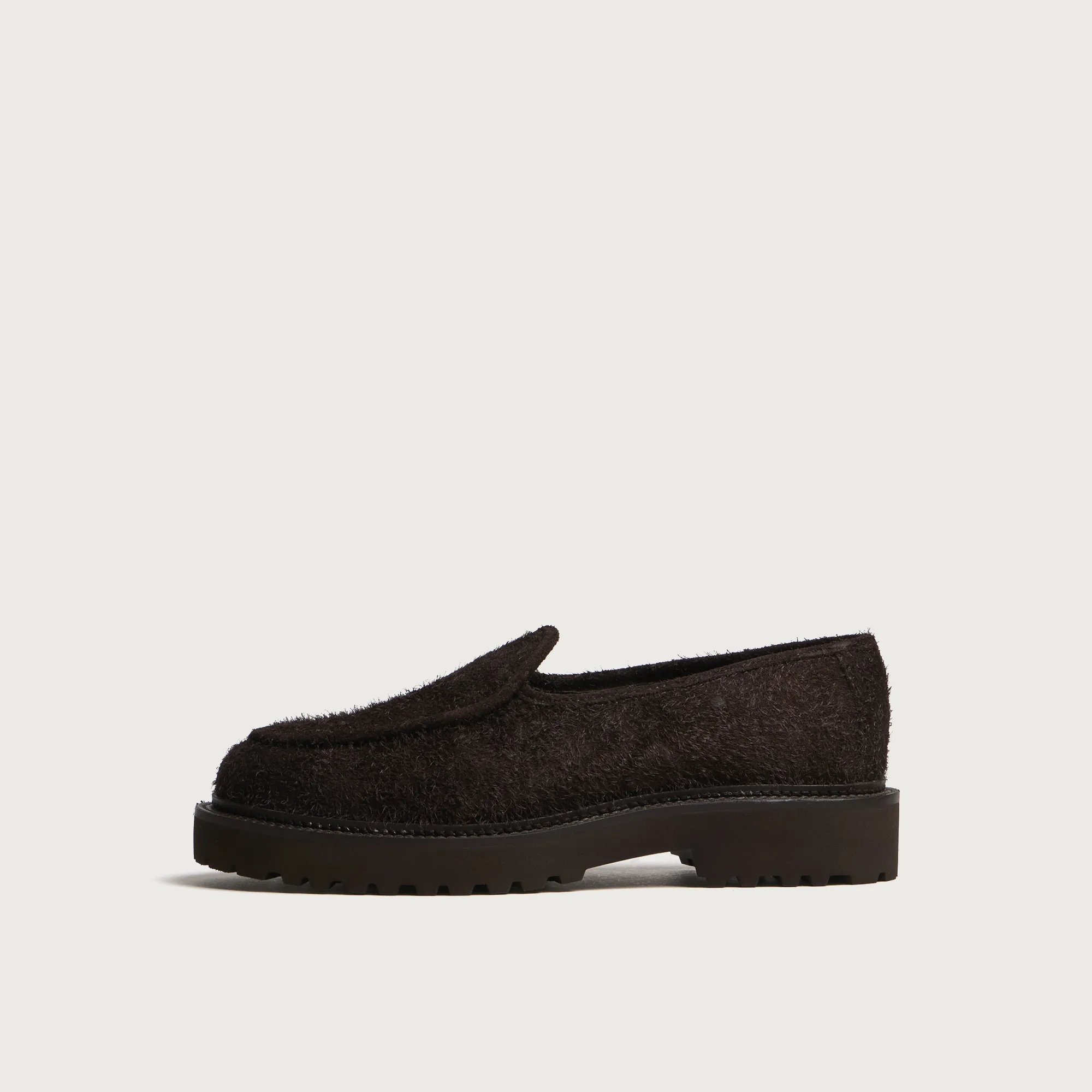 Jacques Soloviere Moli Distressed Suede Lug Loafer