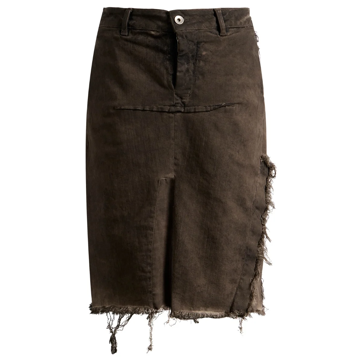 Rick Owens DRKSHDW Denim Sliced Skirt