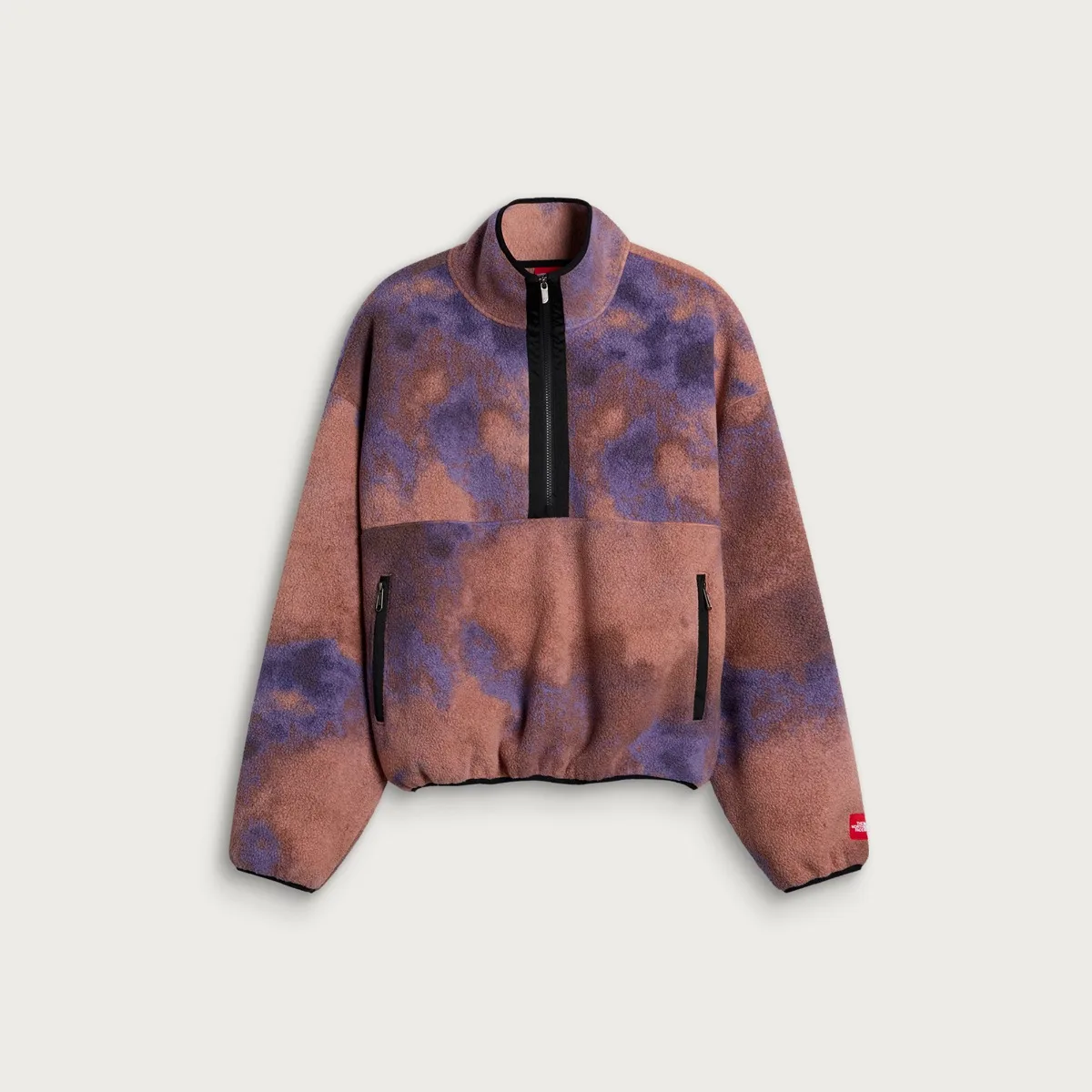 The North Face Red Box Printed Half Zip Fleece