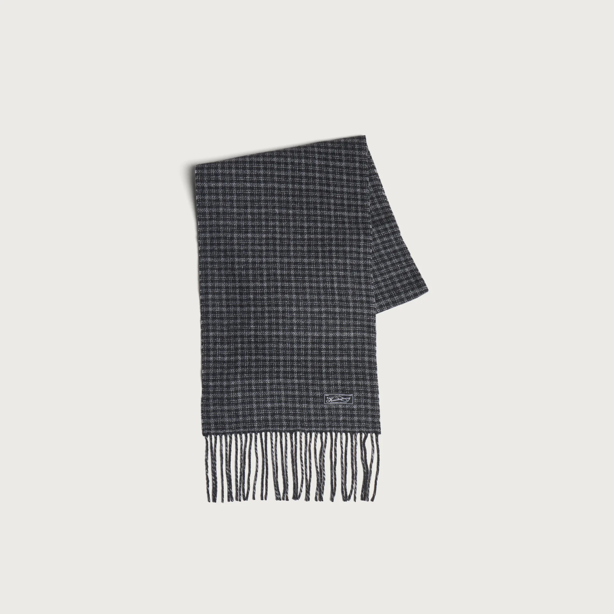 mfpen Facade Check Fringe Scarf