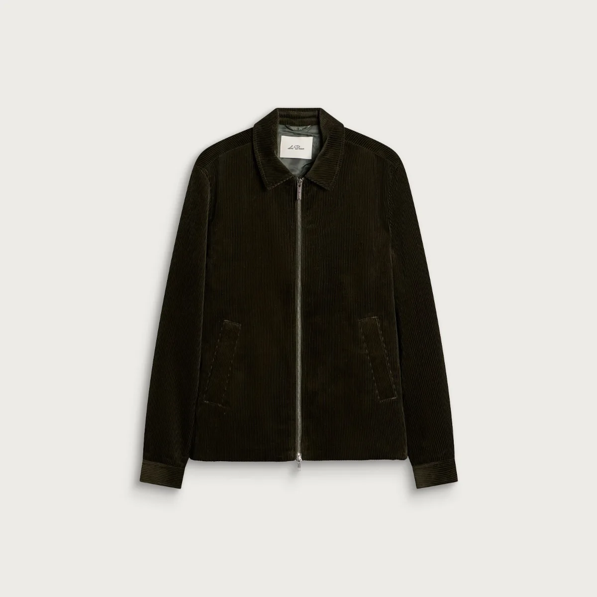 Les Deux Corduroy Zipper Coach Jacket